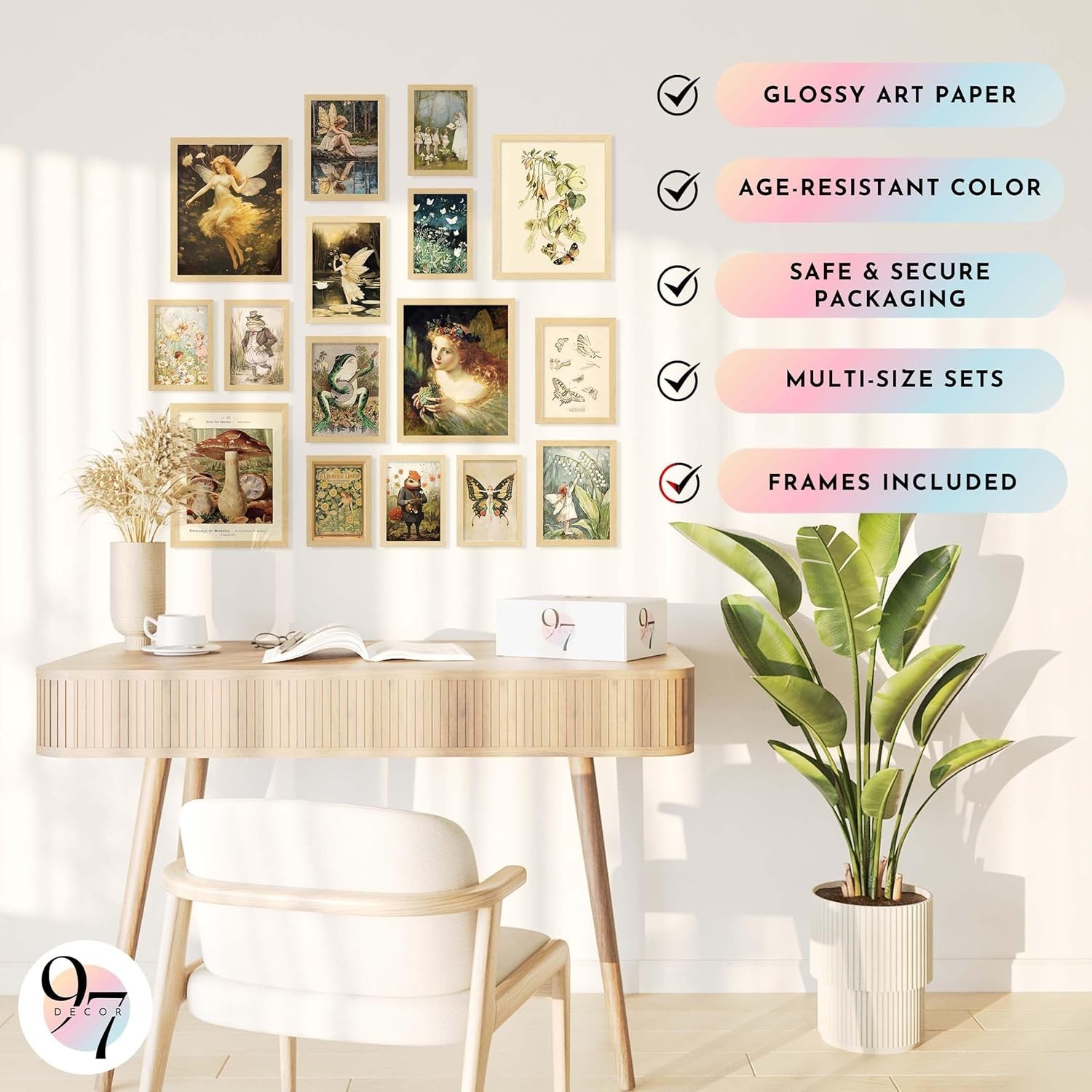 Whimsical Fairy Room Decor Set – Unframed Art Prints