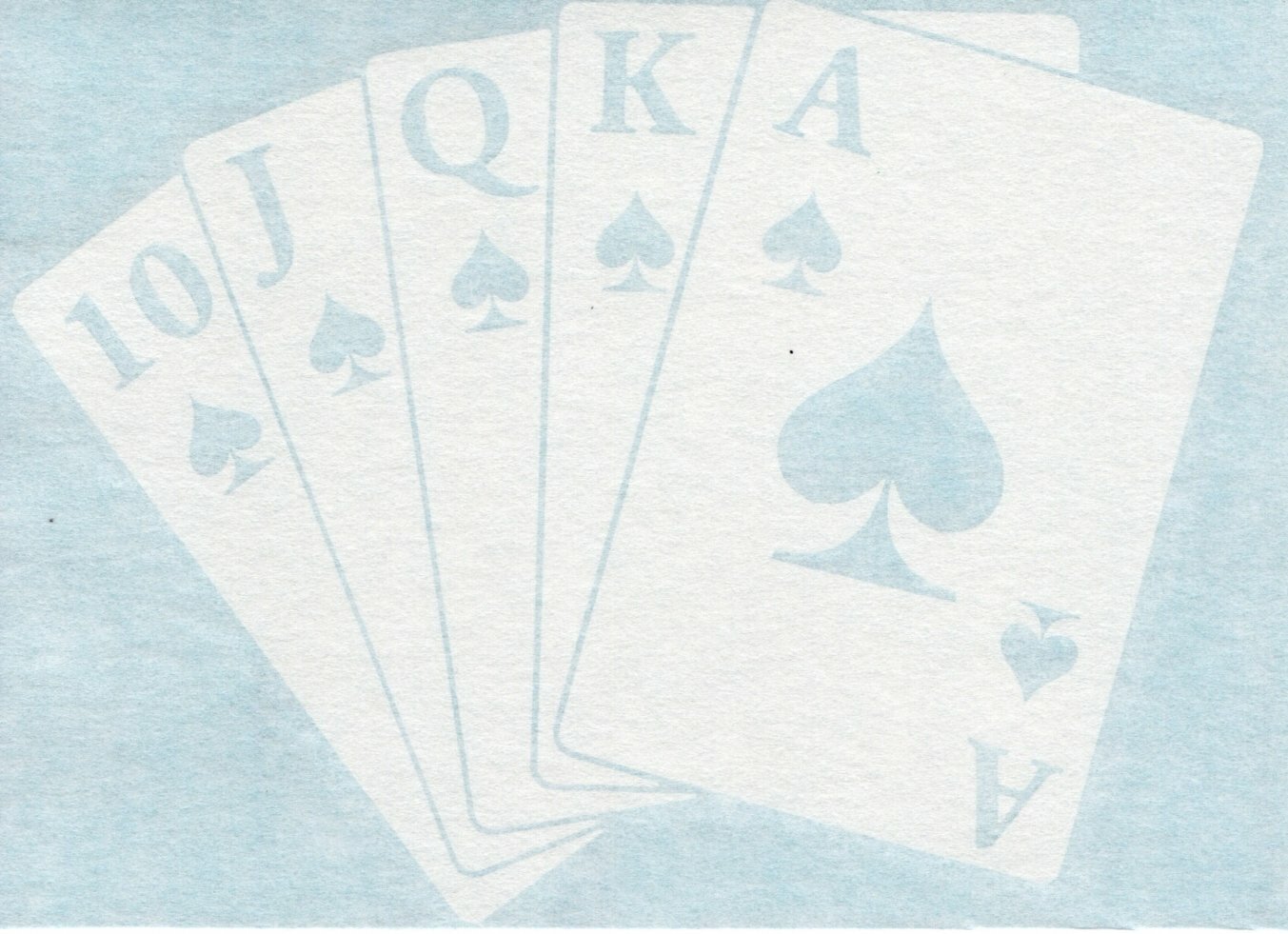 Poker Royal Flush – Luck Casino Card Game – Car Window Vinyl Decal Sticker 04057