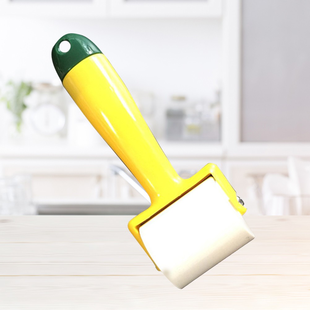 1Pcs Wall Paper Roller Plastic DIY Tool Yellow for Seam and Sticker Application