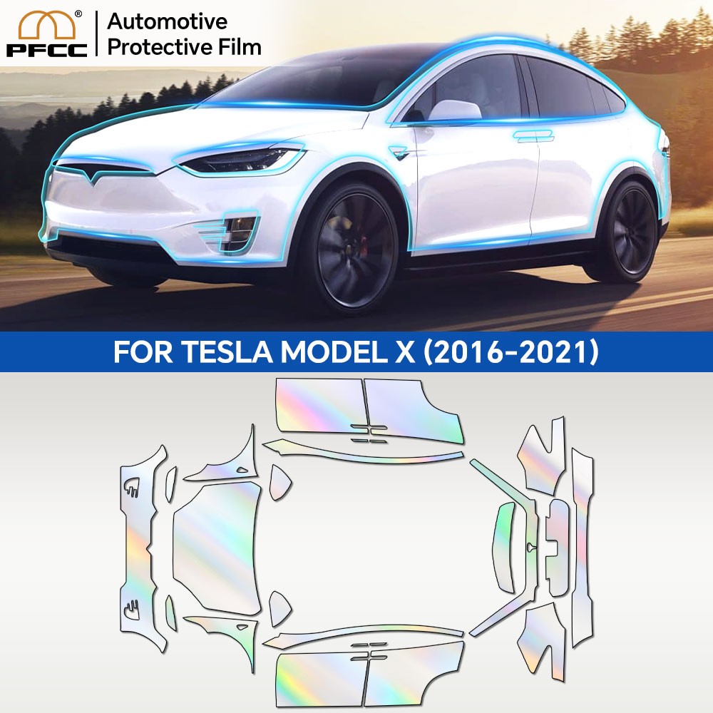 For Tesla Model X 2016-2021 PreCut Paint Protection Film Clear Bra PPF Kit