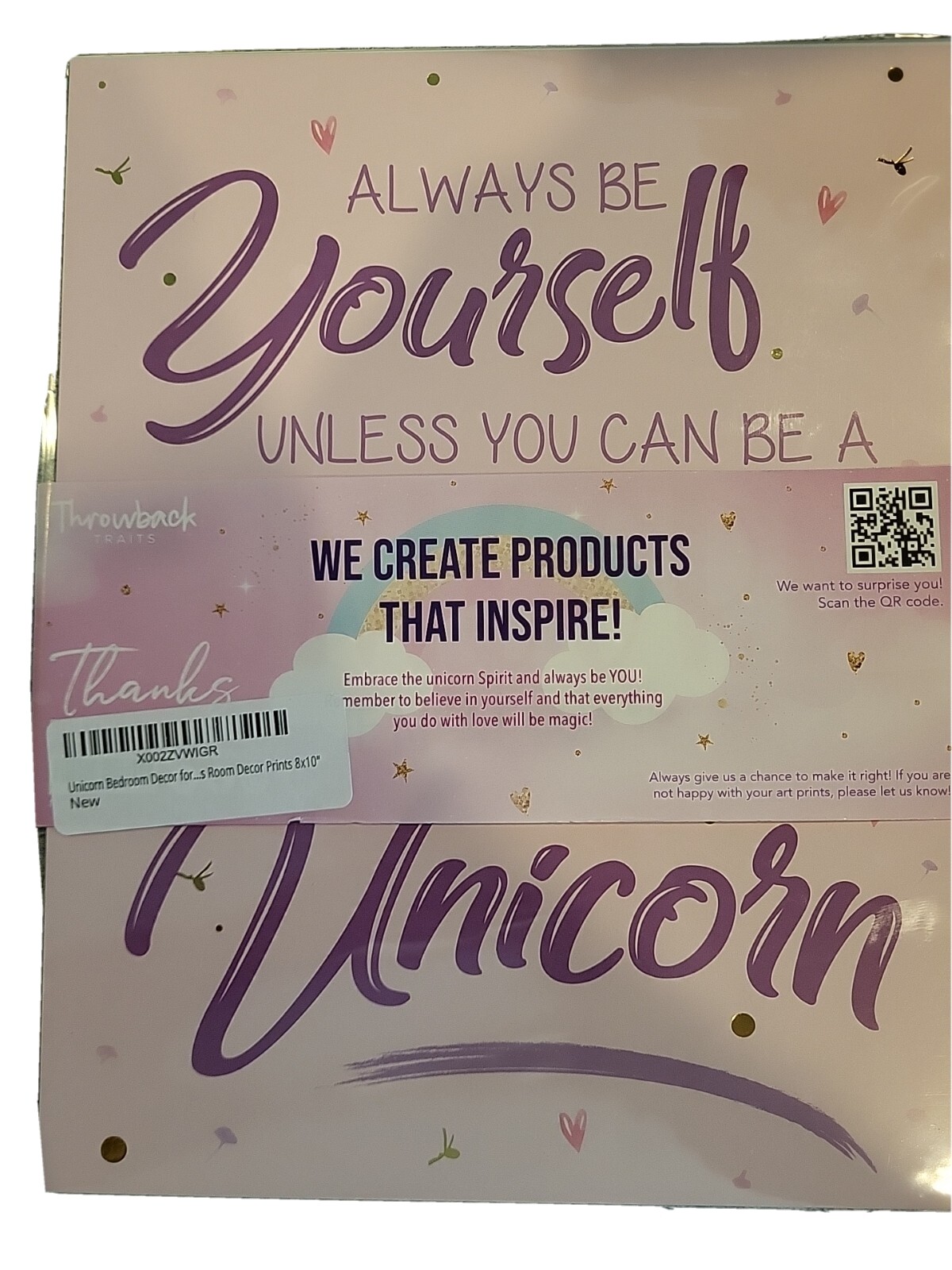 Unicorn Wall Decor – Unicorn Pictures Wall Decor Set Of 8 – Unicorn Wall Art