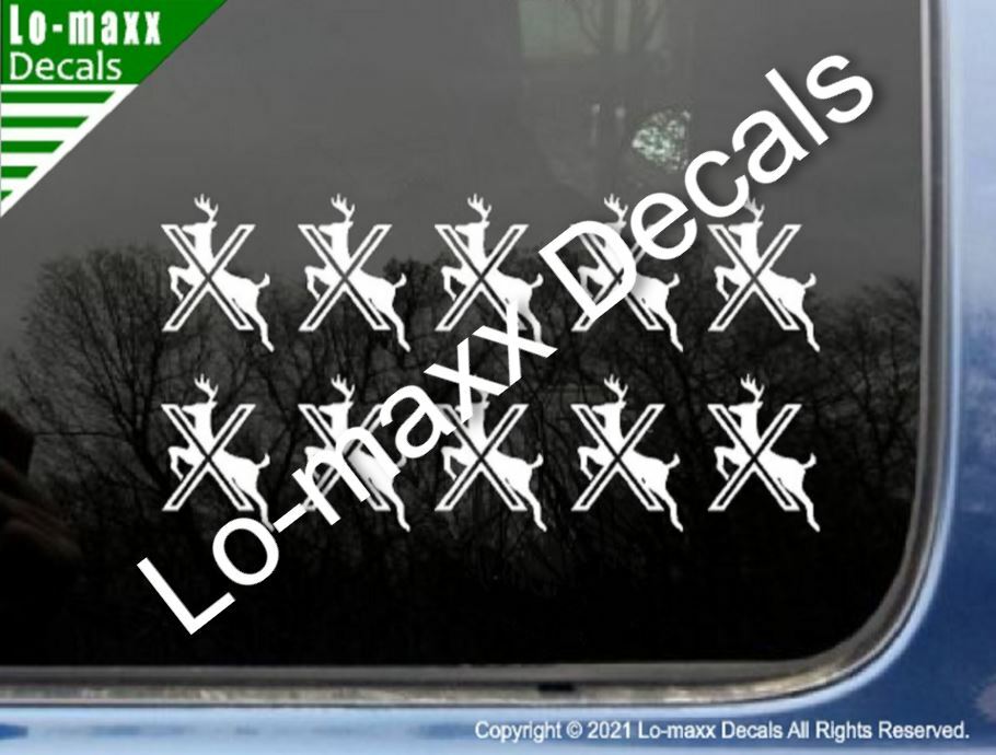 Deer Kill Markings Hunting Car Truck SUV Premium Quality Die Cut Vinyl Decal