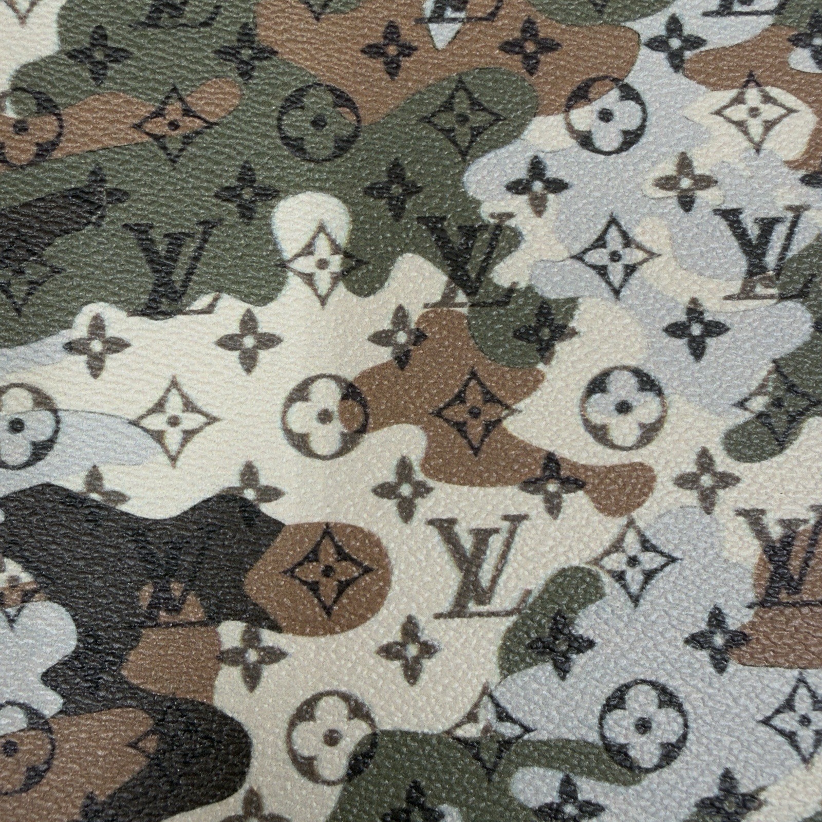 LV Camouflage Monogram Vinyl for Crafting Classic Size piece 12" X 12"