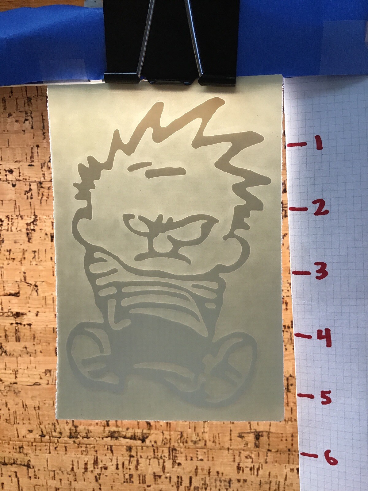 Angry Calvin Mad – White -Vinyl Decal Sticker -Y7-2-512