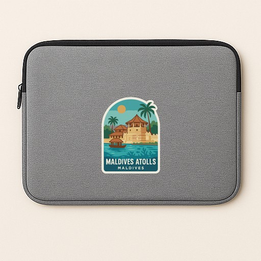 Maldives Atolls Maldives Iron On Heat Transfer Vinyl HTV Die-Cut Symbolic