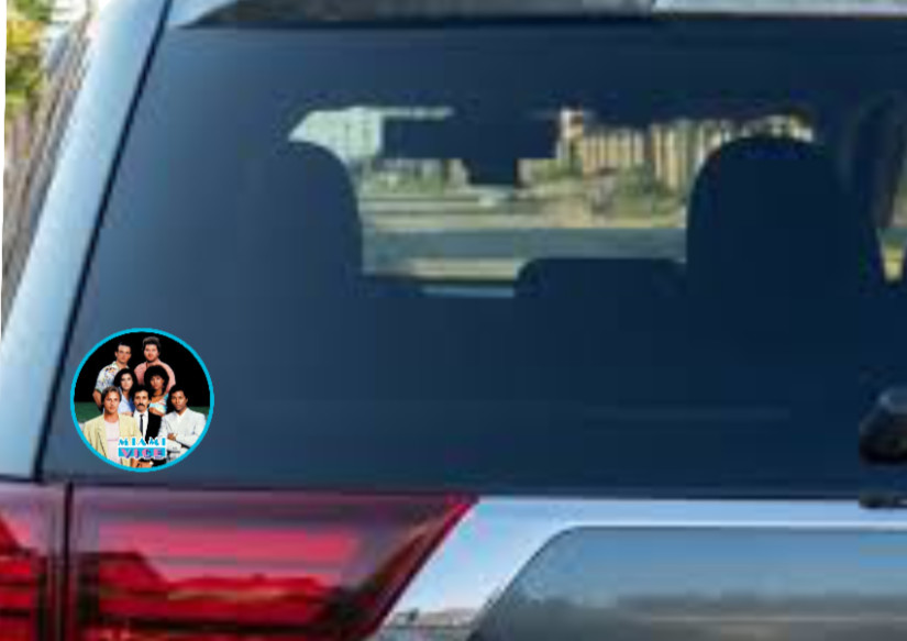 Miami Vice (Cast) – 4" Vinyl Decal Sticker Handmade Car Laptop Decor Cooler Cup