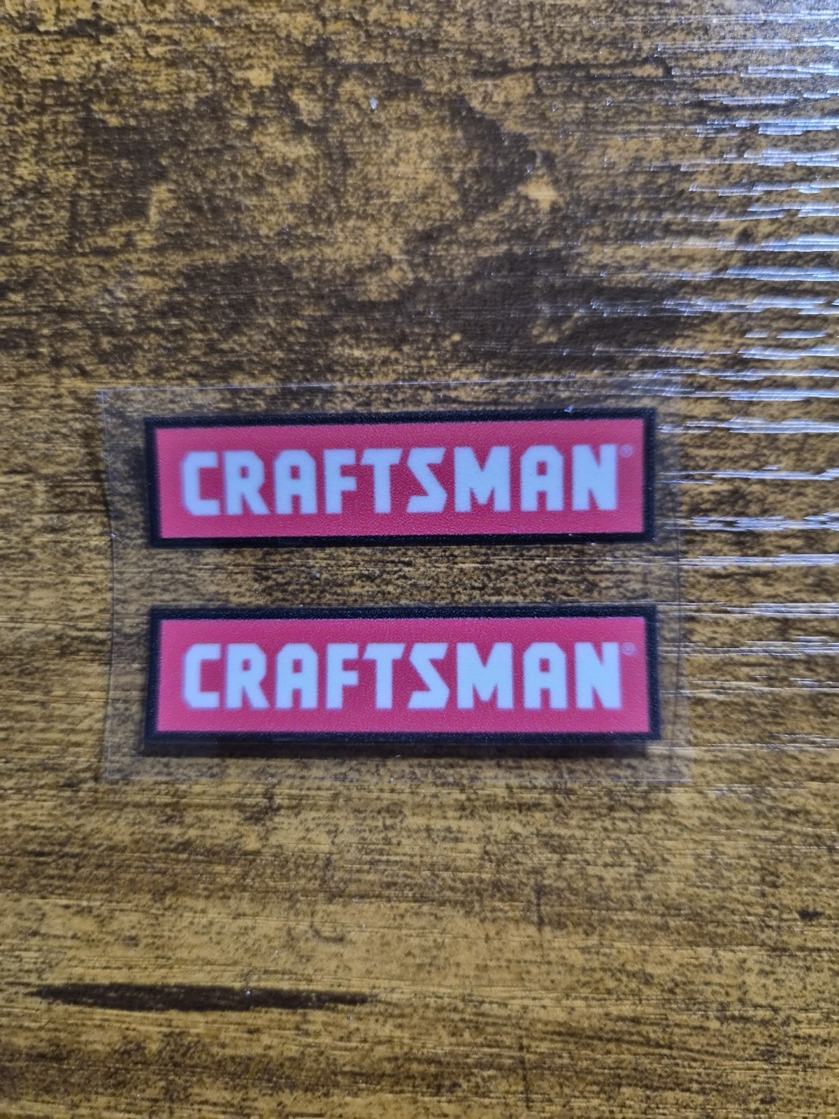 2 pc. CRAFTSMAN TOOLS UV DTF Decal Sticker waterproof USA NOT VINYL