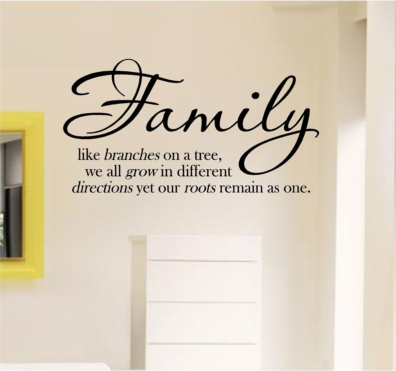 NEW- Family like branches from a tree – Vinyl wall art – Country Home Decor