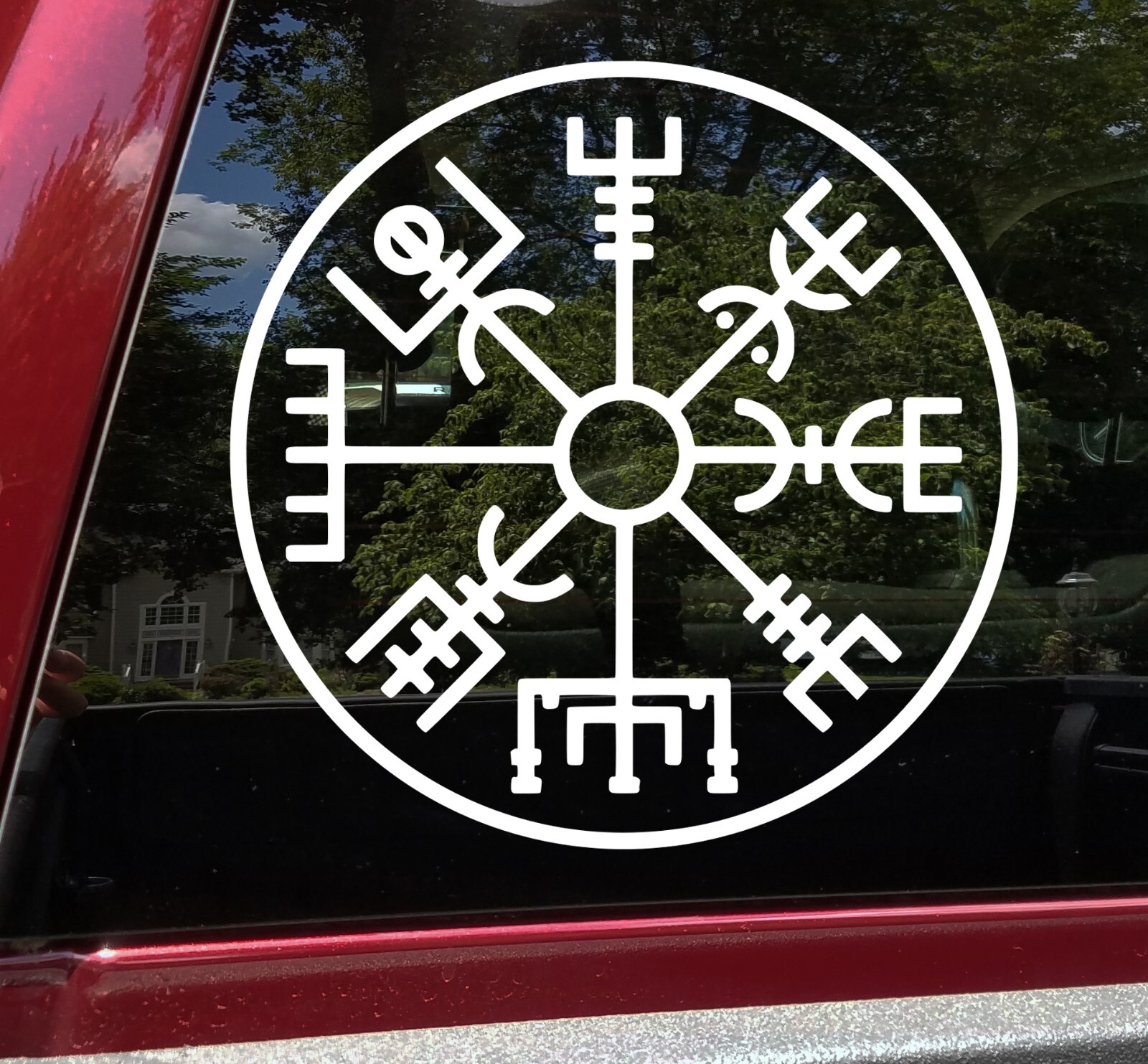 Viking Compass V14 Vinly Decal – Vegvisir Nordic Norse Valhalla Die Cut Sticker