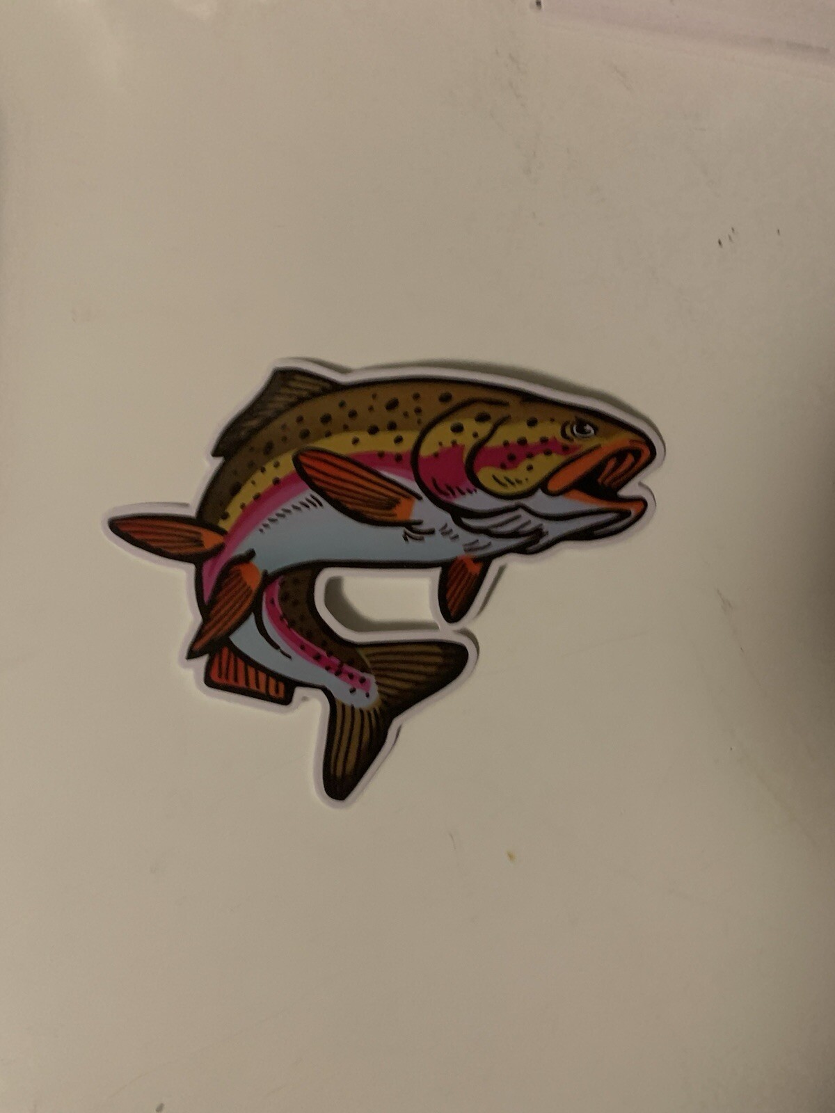 3x “jumping” Fish Bumper Sticker 5” Tall