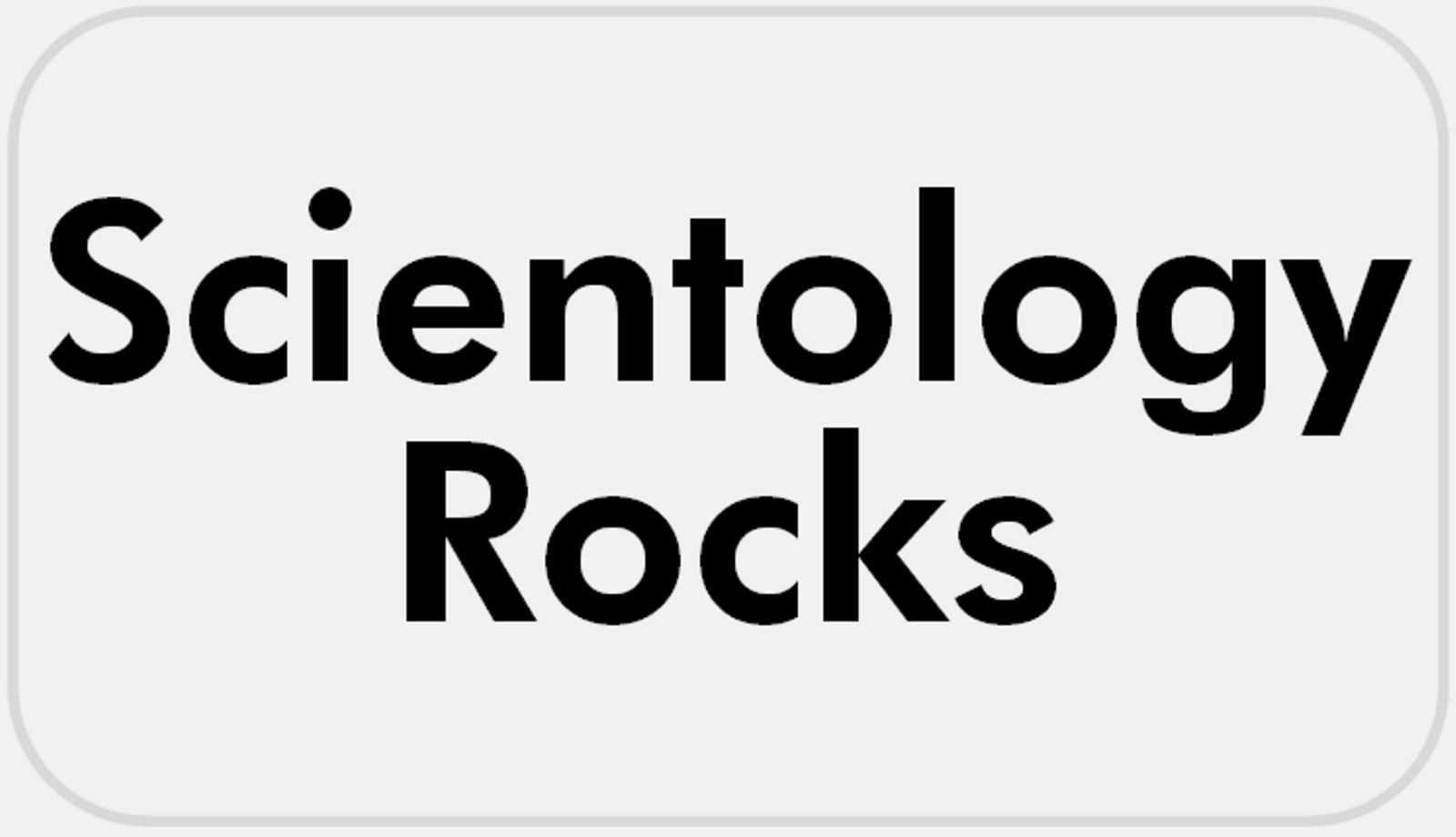 Scientology Rocks – 25 Stickers Pack 2.25 x 1.25 inches – Scientologist Faith
