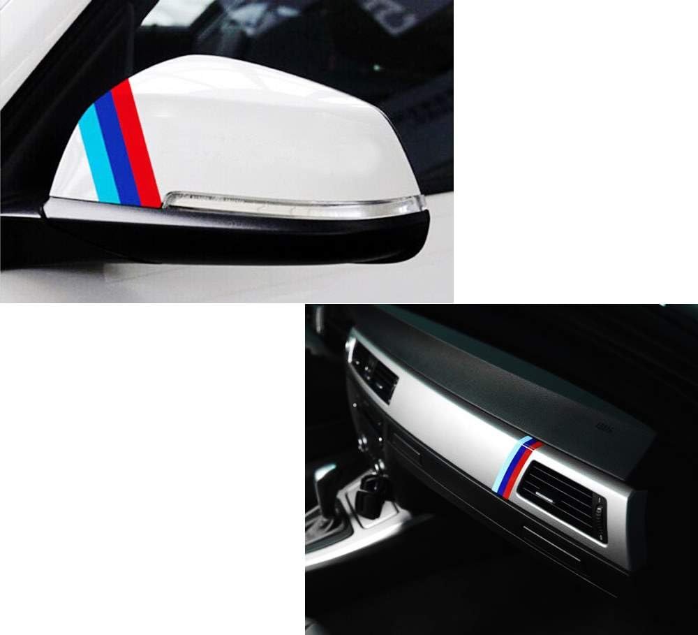 Iconic 3Color Stripe Decal Sticker Compatible with BMW Exterior or Interior D…