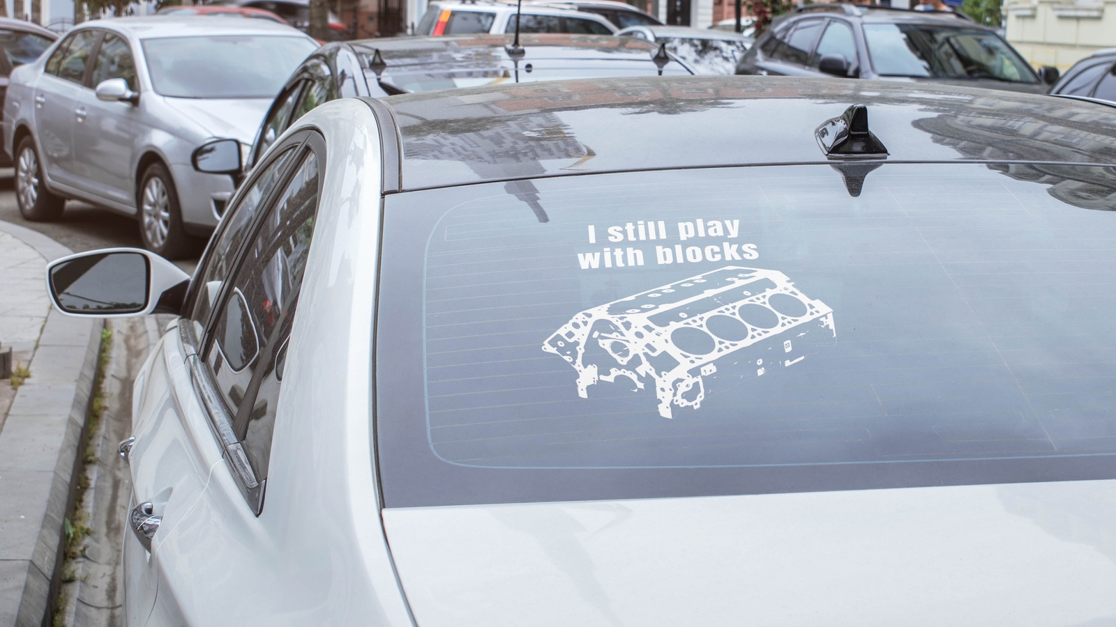 I still play with blocks Vinyl Decal, mechanic gift, handyman gift,car guy