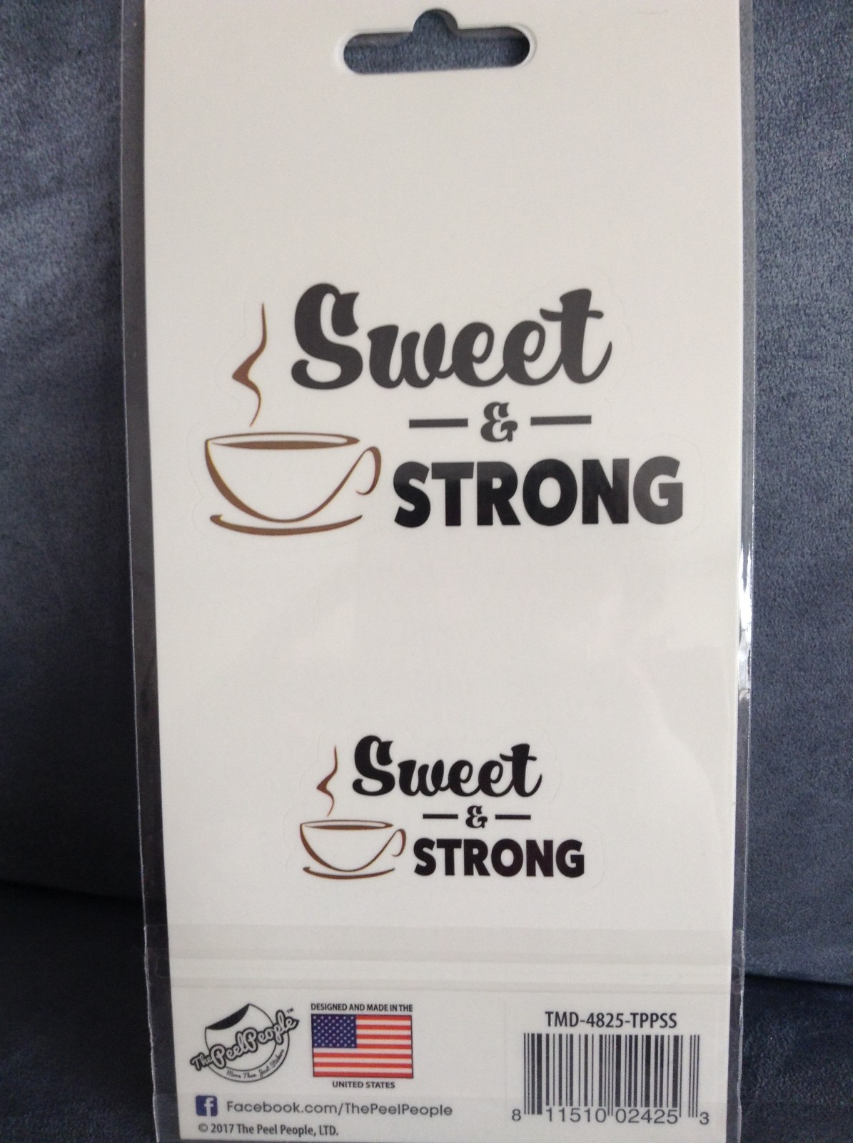 THE PEEL PEOPLE REMOVABLE DECALS READ SWEET AND STRONG