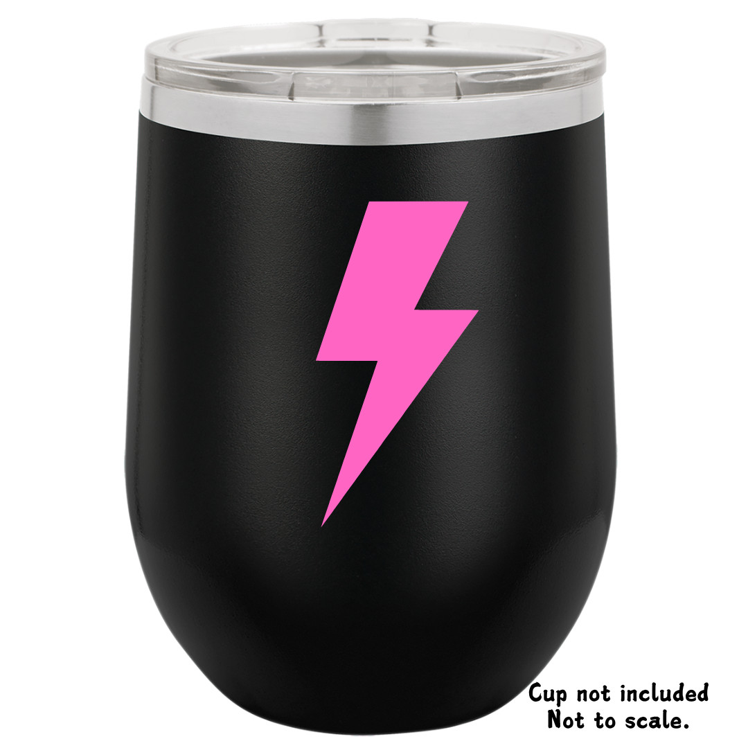 Lightning Bolt Vinyl Decal – Electric Shock, Power, Charge Sticker – Car, Laptop