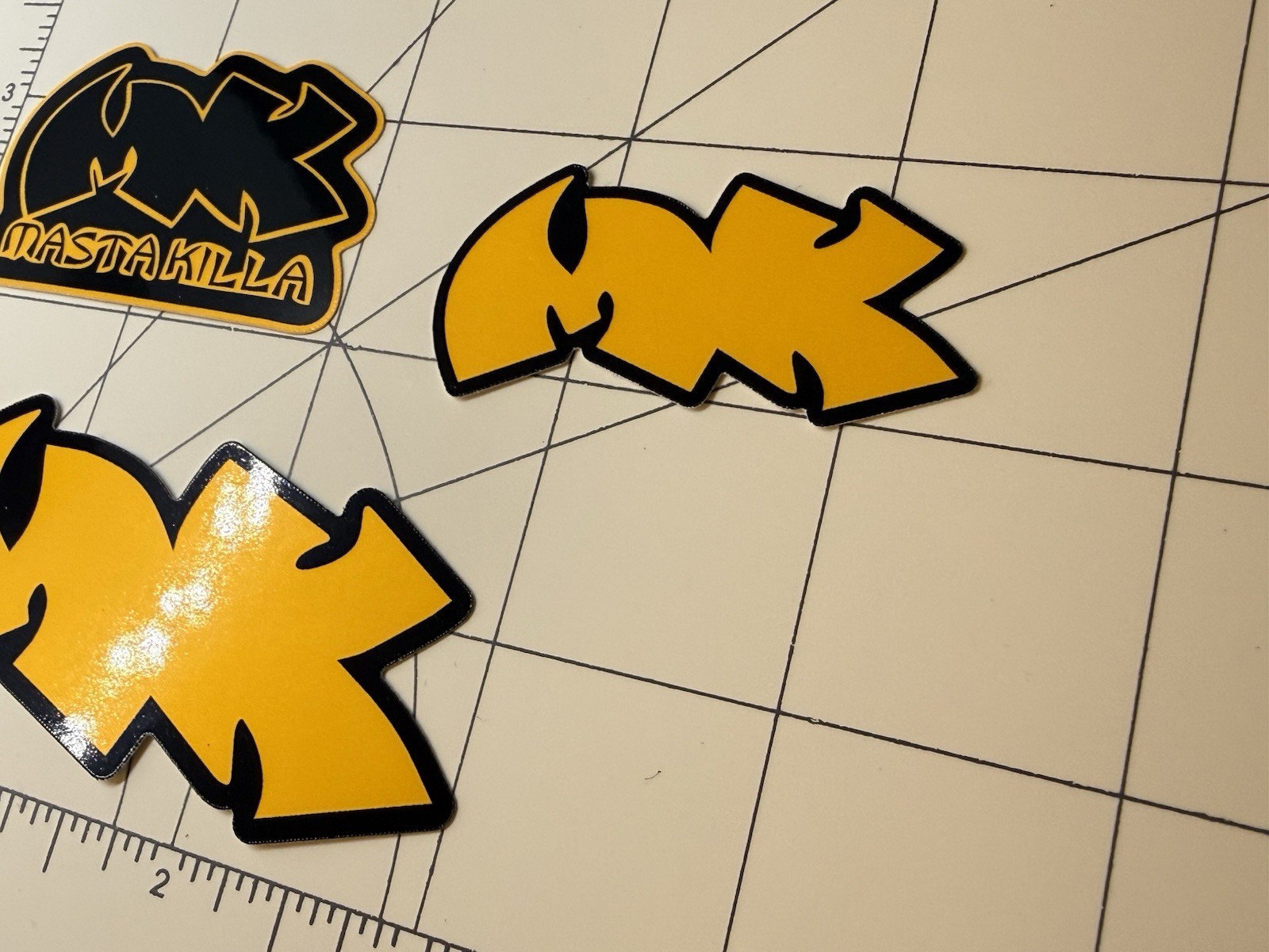 Wu Tang Clan Stickers Masta Killa Stickers Logo 3 Sticker Lot Hip Hop Rap