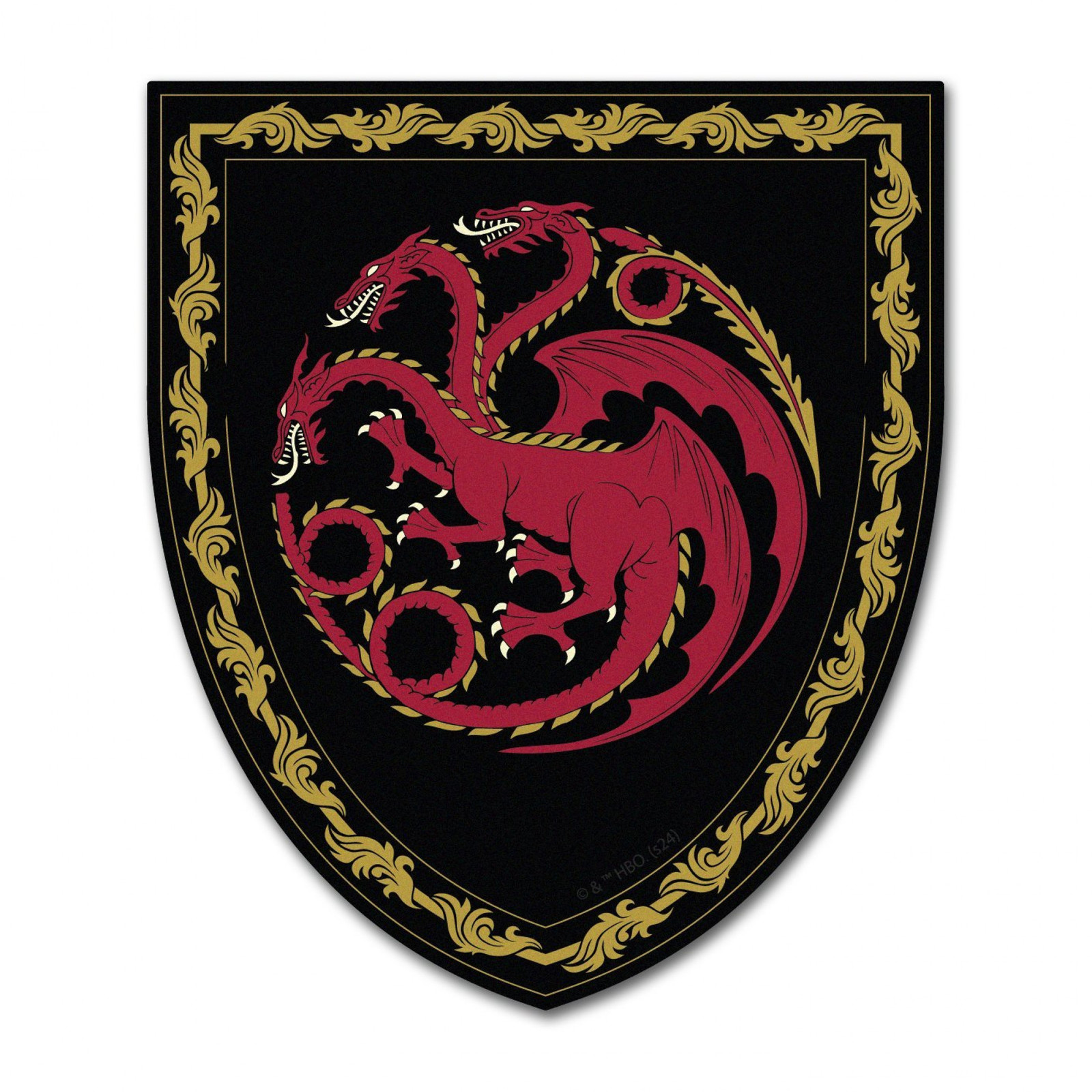 Game of Thrones House of the Dragon House Targaryen Shield Car Decal Multi-Color