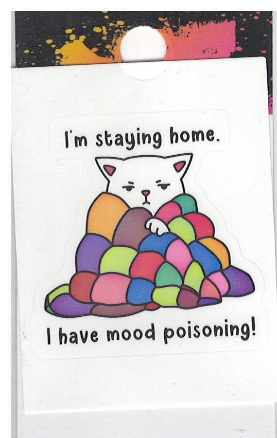 "I'm Staying Home" Ballpit High Quality Vinyl Sticker UV/Weather Resistant
