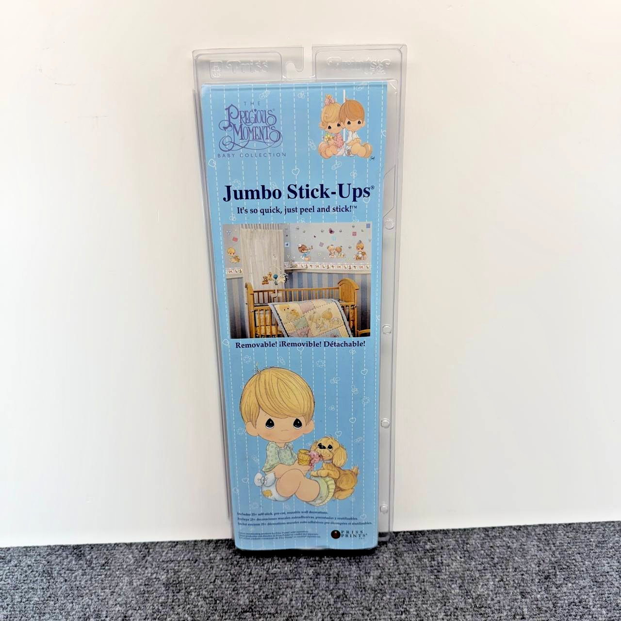 Precious Moments Priss Prints 40168 Jumbo Stick Ups Vintage Baby Wall Decals 25
