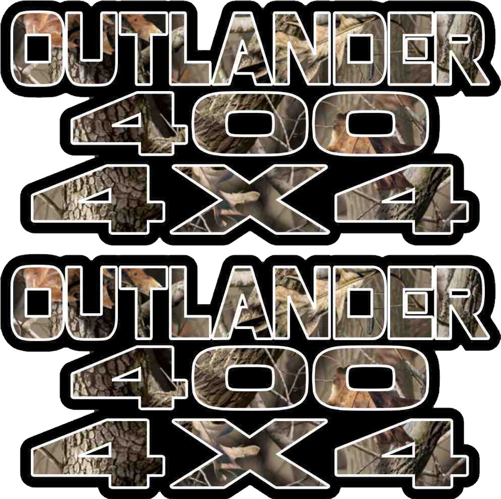 Outlander 400 4×4 Camo Gas Tank Graphics Sticker Decal