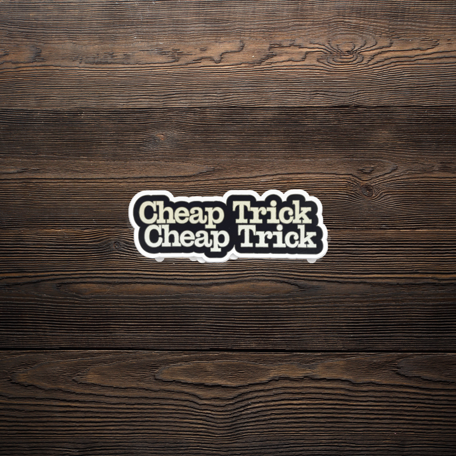Cheap Trick Retro Band Logo Sticker – Classic Rock Music Decal #2565