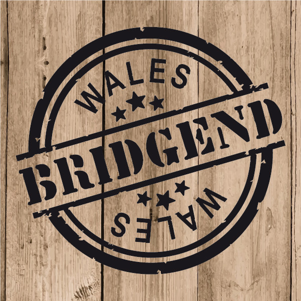 Bridgend Sticker Vinyl 10 cm / 4" Decal Stamp Bridgend Wales Car Laptop Tablet