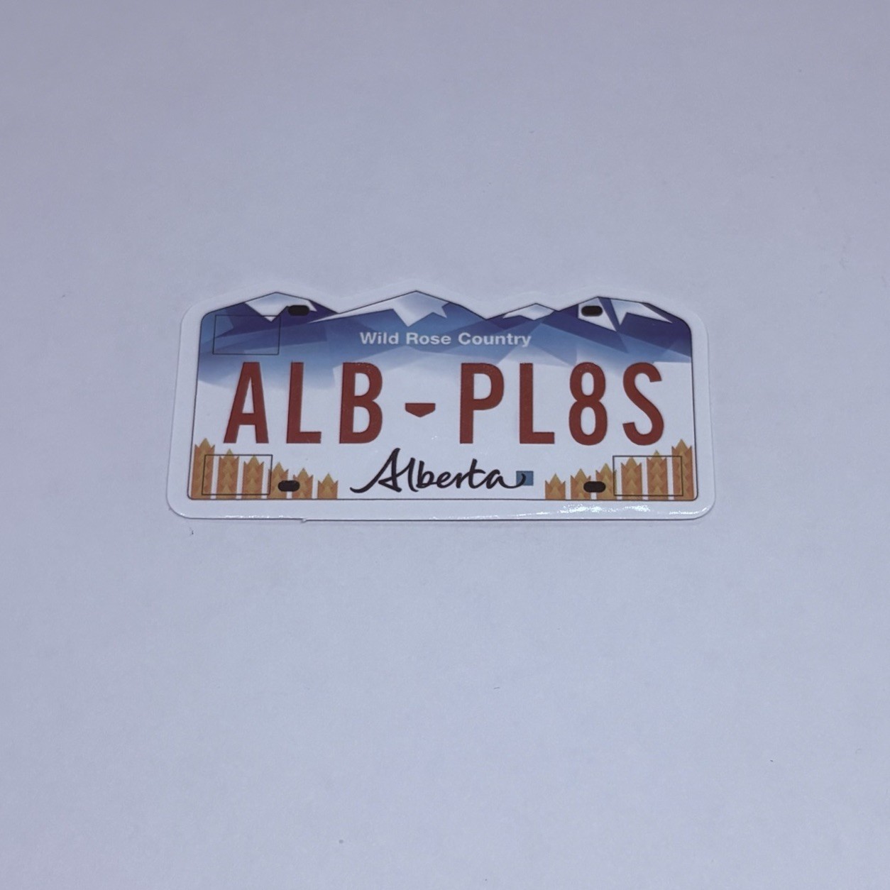 Alaska Novelty License Plate Sticker Wild Rose Art Decal Vinyl Souvenir Tc6