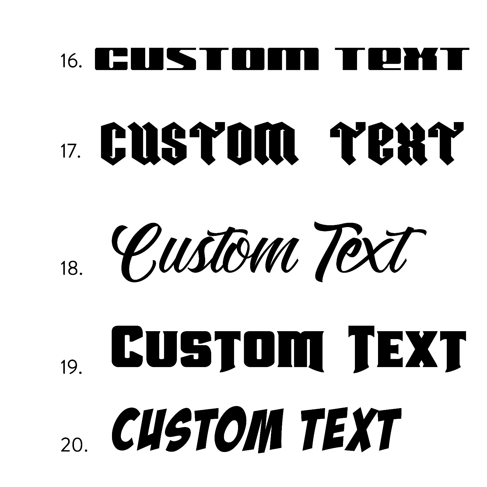 Custom Text Vinyl Banner Sticker Decal Signage Car Truck Business Wall Window