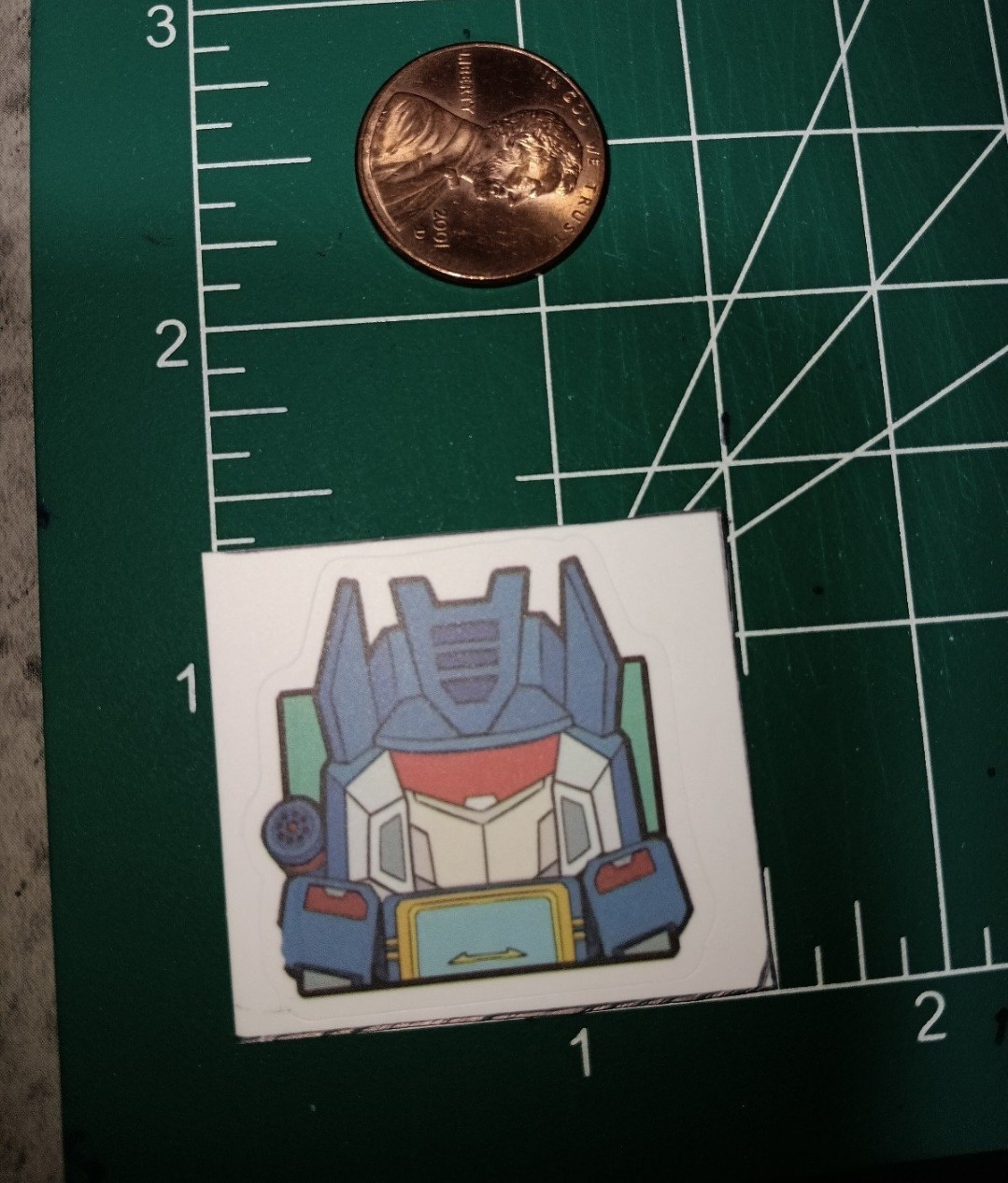 TRANSFORMERS X SOUNDWAVE X 2X2 INCH STICKER X CELL PHONE COVER STICKER X