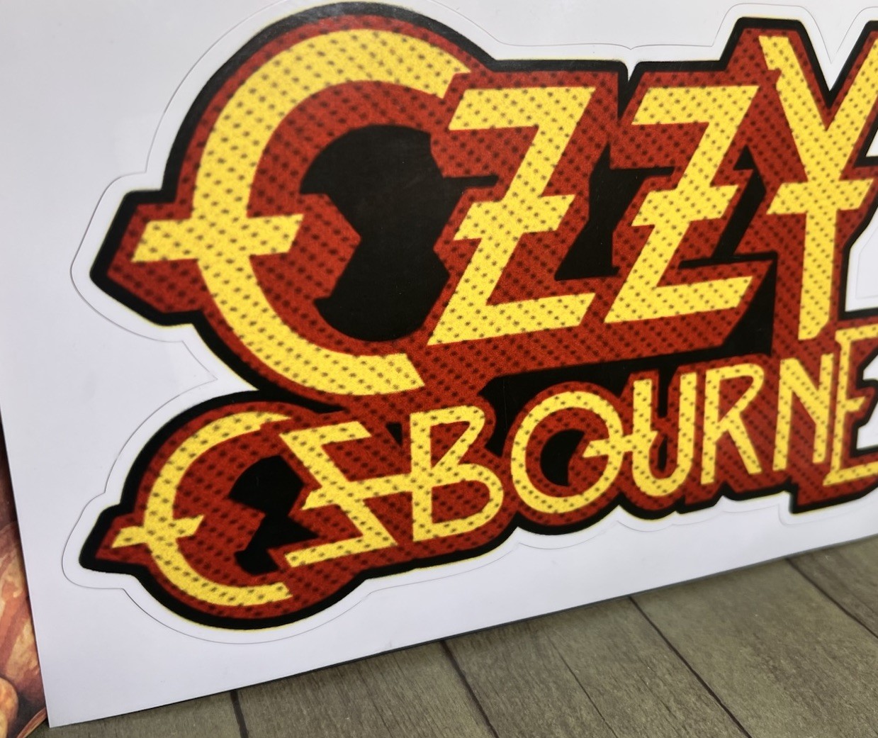 Ozzy Osbourne LP Art 7" Decal Window Sticker Cartoon Laptop Locker Car Truck NEW