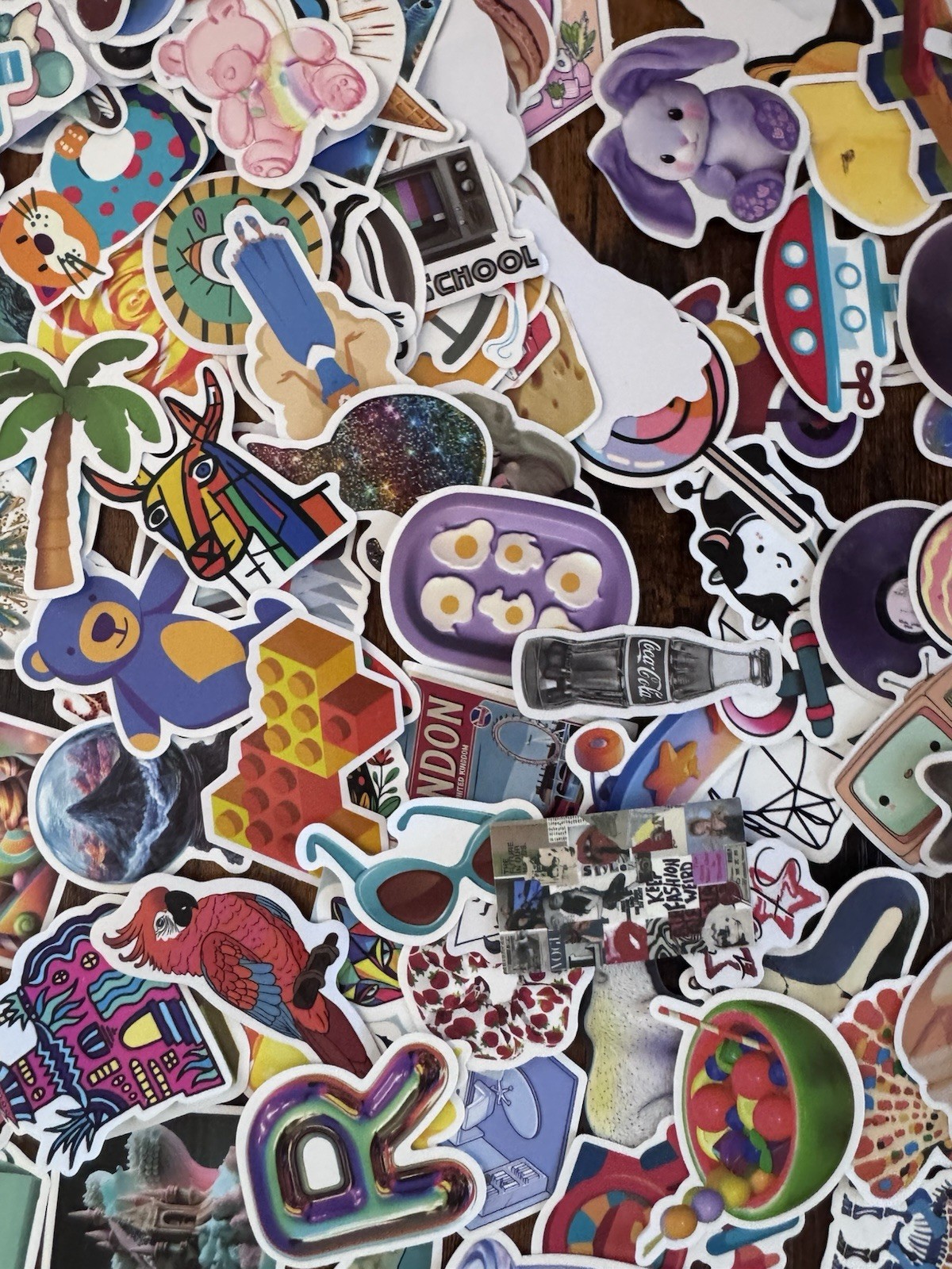 100+ Vinyl Sticker Lot Kawaii Retro Cute Art Animals Laptop Water Bottle Planner