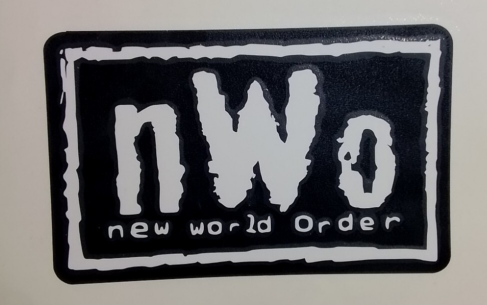 VINTAGE NWO New World Order WCW Sticker Decal Phone laptop Car Window art 4×2.5!