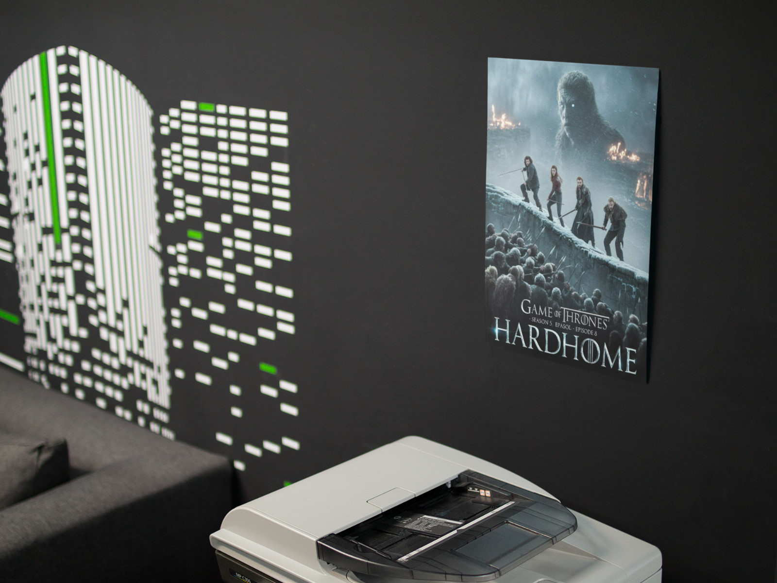 GAME OF THRONE HARD HOME Movie Wall Vinyl Decal Poster Print Removable Adhesive