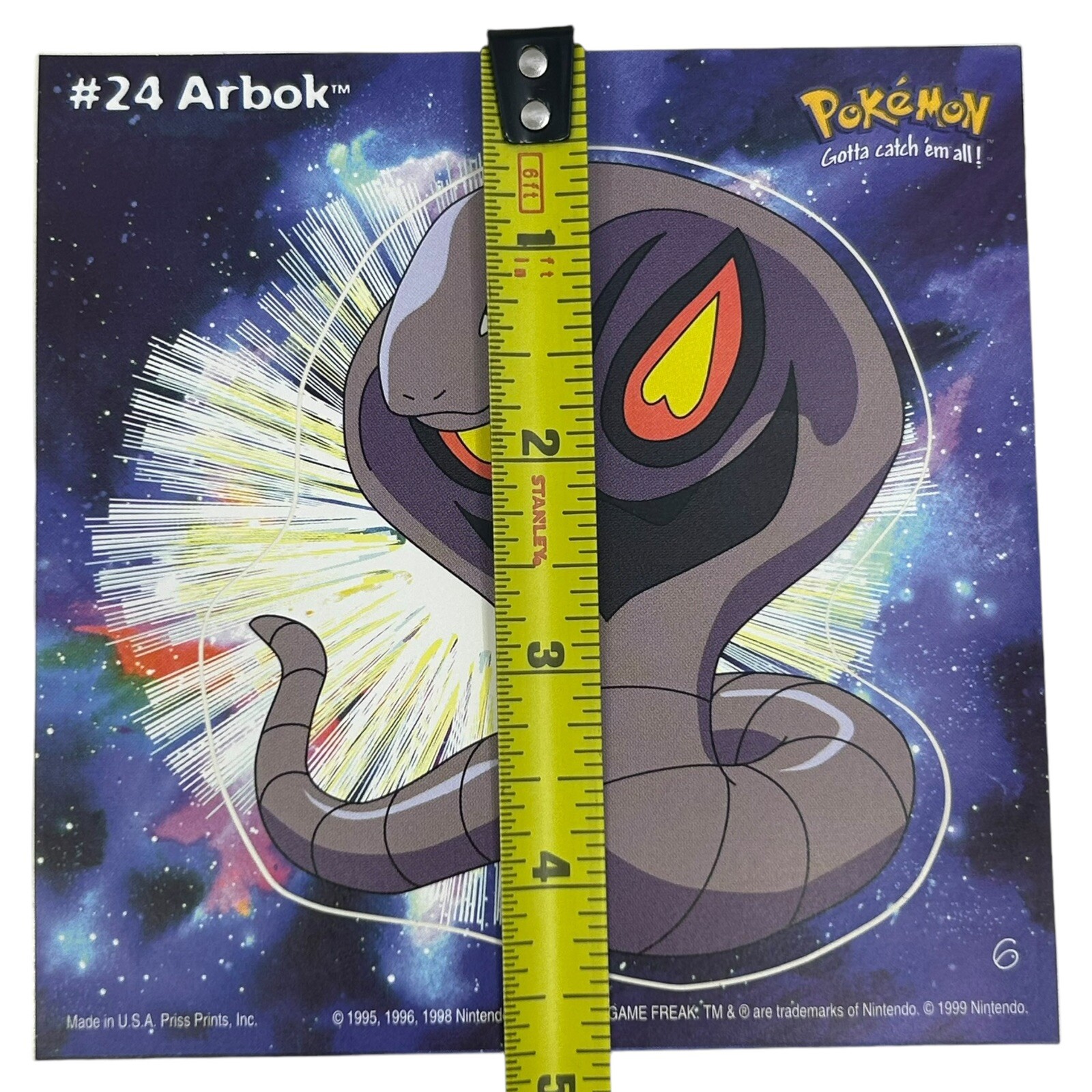 Pokemon Collect ’em Stick-Ups Arbok #24 Large 4” Sticker Priss Prints
