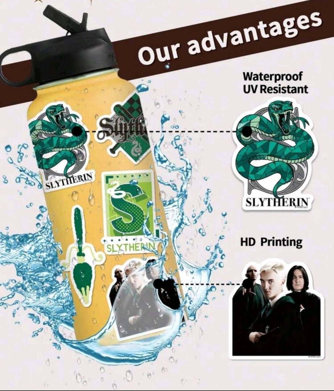 20 PCS Harry Potter Series Draco Malfoy Character Stickers BRAND NEW Set B