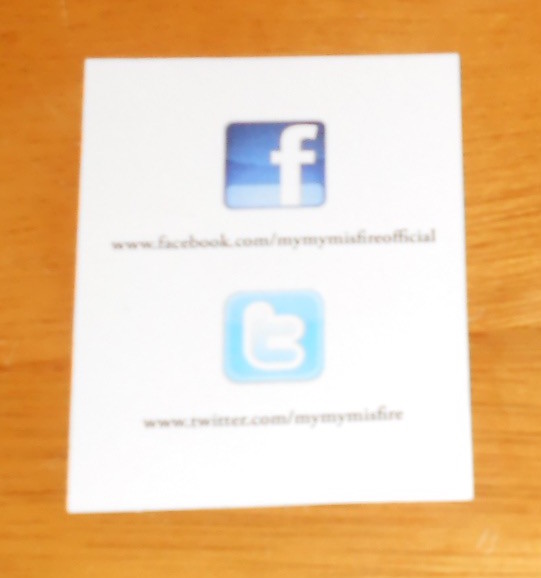 My My Misfire Sticker Original Promo (rectangle) 2.5×2