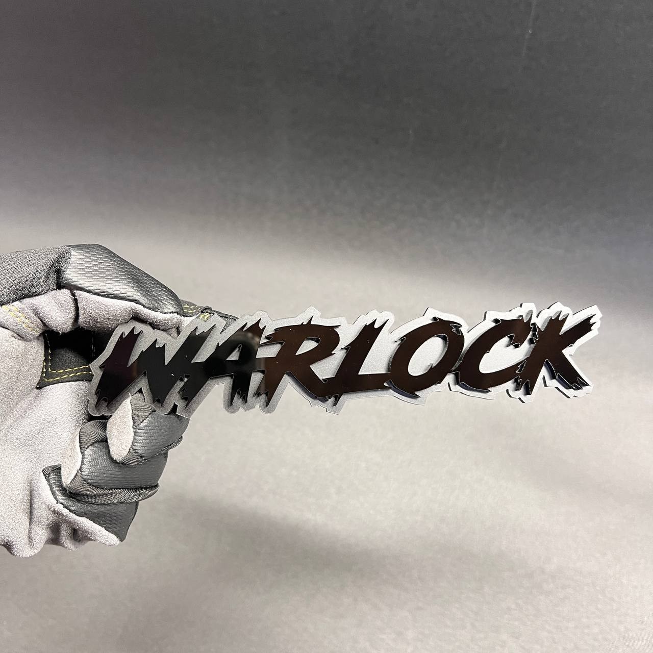 Warlock 3D Car Badge Fender Emblem – Grille Holder Acrylic Car Decal 1PC