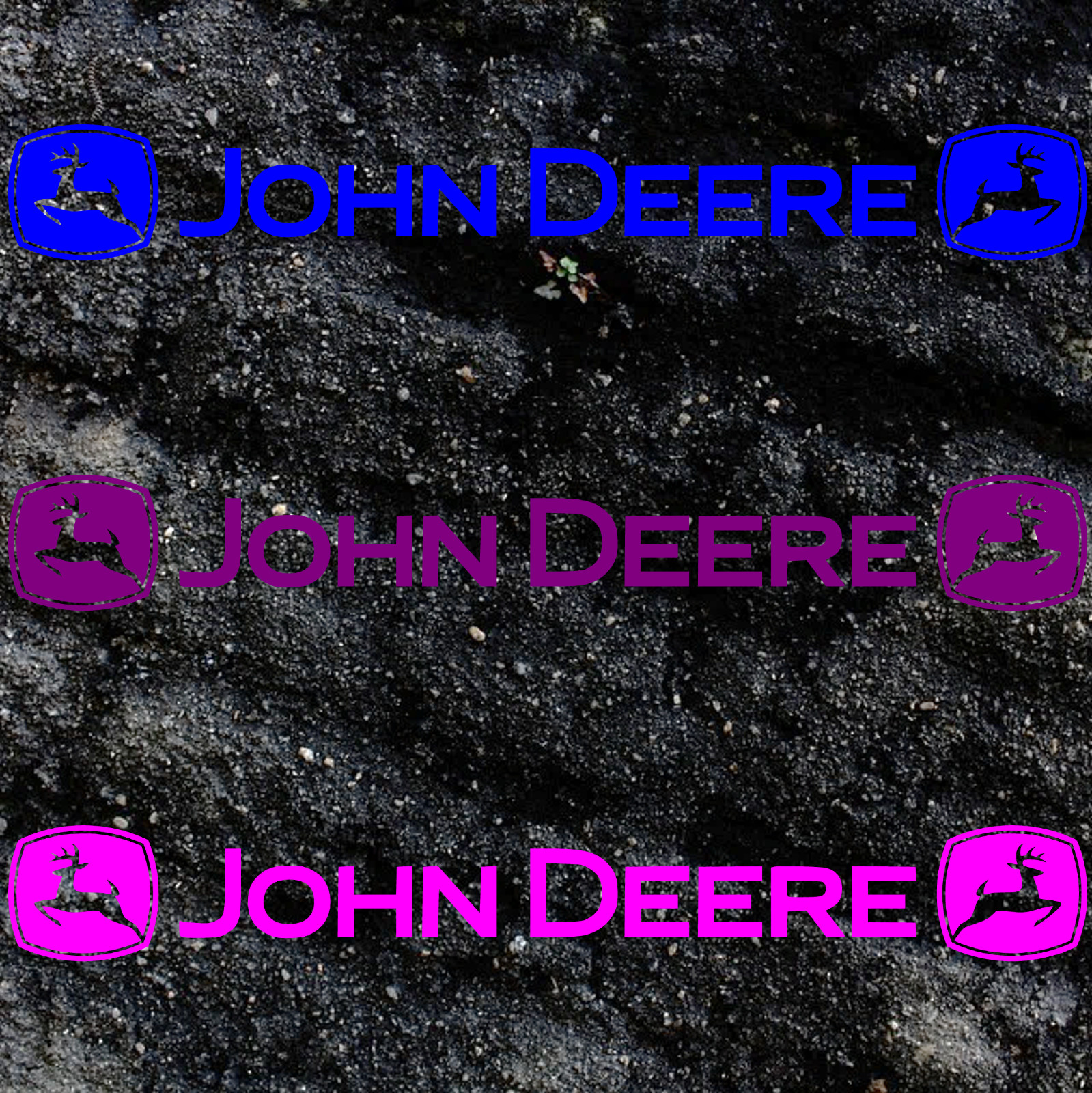 John Deere Logo Sun strip AgriSpec Vinyl Sticker Decal