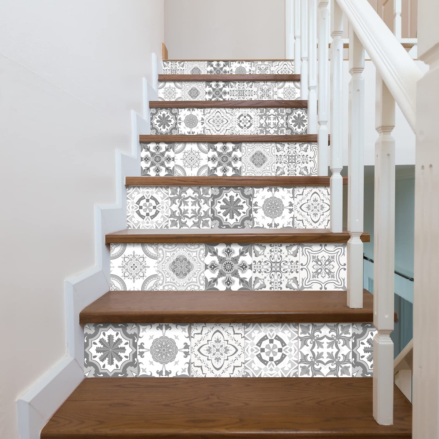 24 Pcs 8×8 in (20x20cm) Peel&Stick Tile Stickers-Waterproof Removable Backspl…