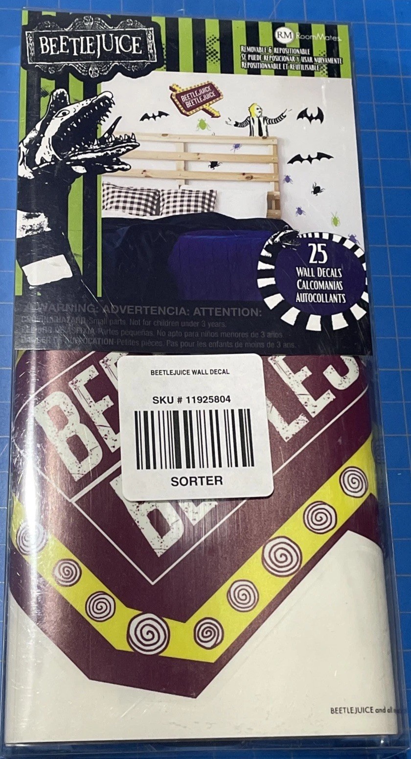 Beetlejuice Movie Room Mates 25 Peel And Stick Wall Decals Repositionable
