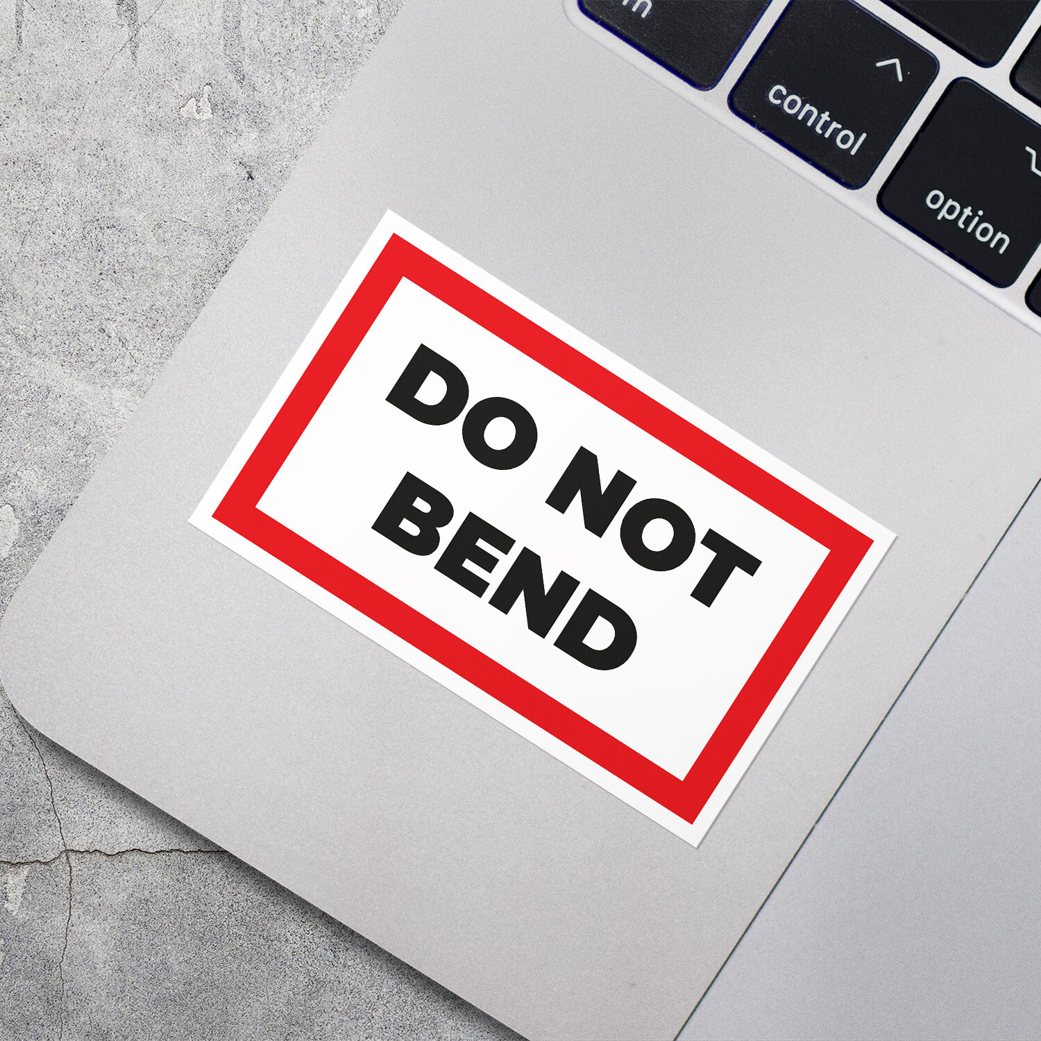 Do Not Bend Car Bumper Vinyl Sticker Decal