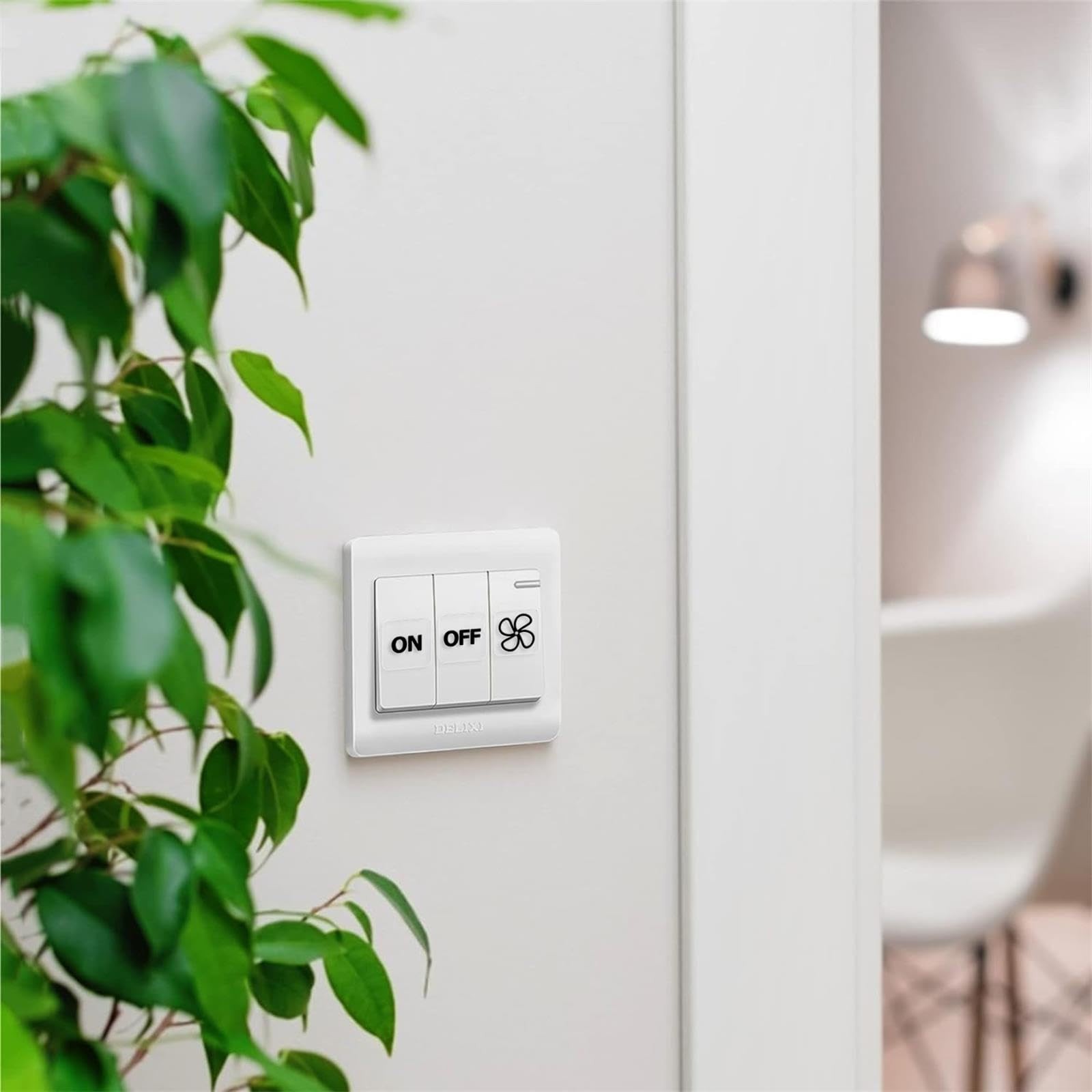 578PCS Light Switch Decals Transparent Light Switch Labels Stickers Waterproo…