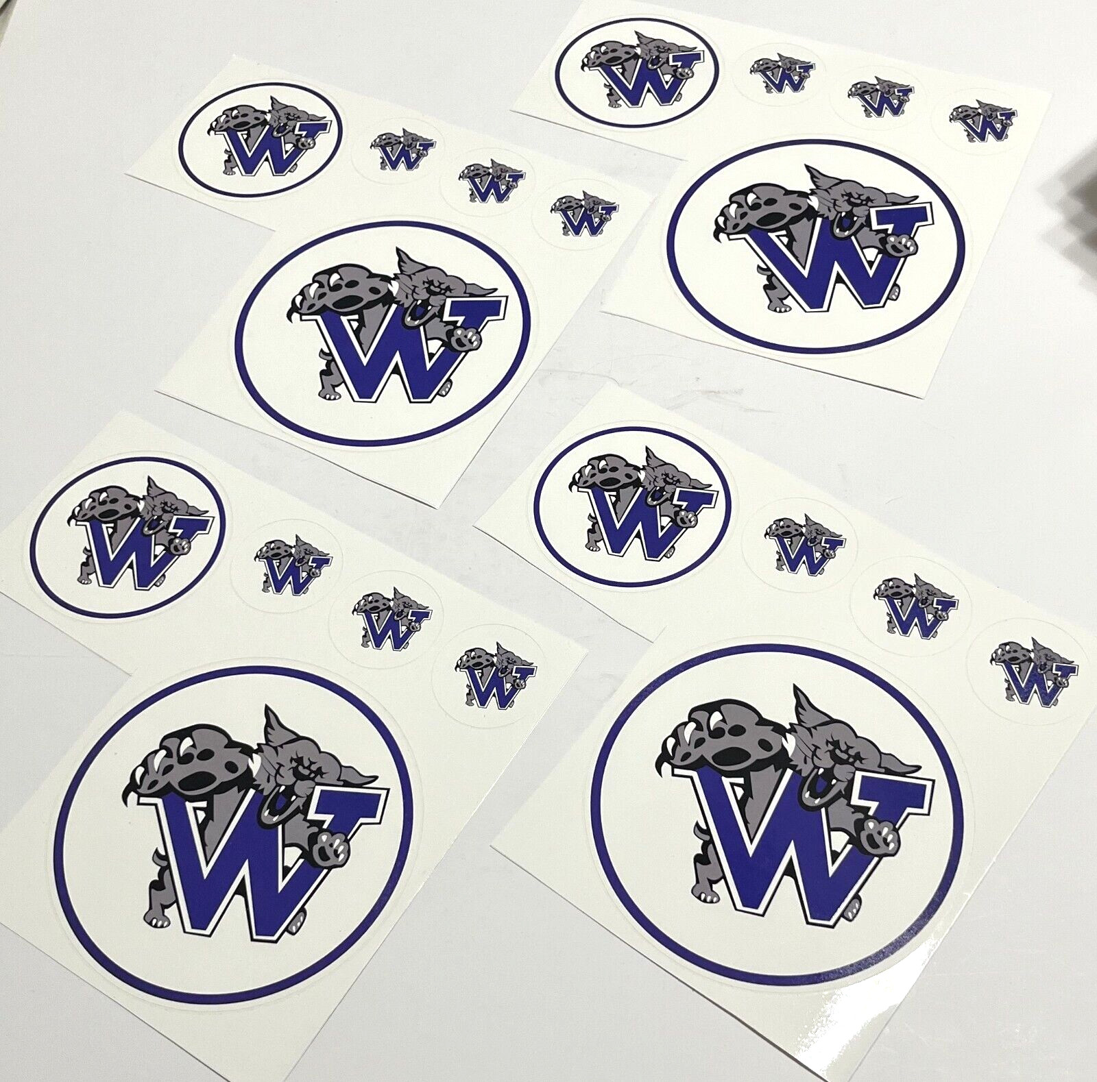 WHEATLEY WILDCATS High School Spirit Wall Clings Stickers Decals Lot of 30 Mixed
