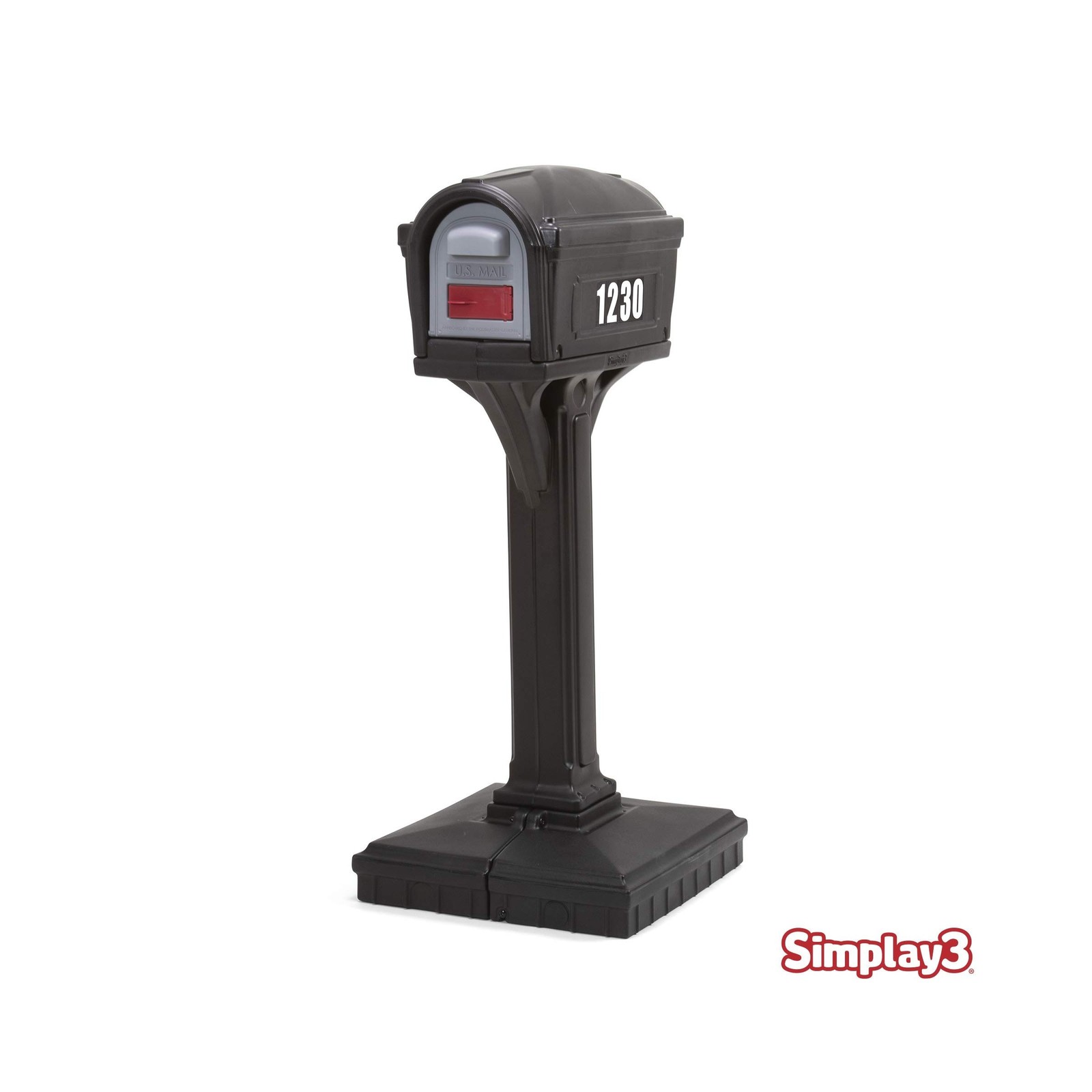 Simplay3 American Home 42002R-04 Dig-Free Easy Up Classic Mailbox – Black