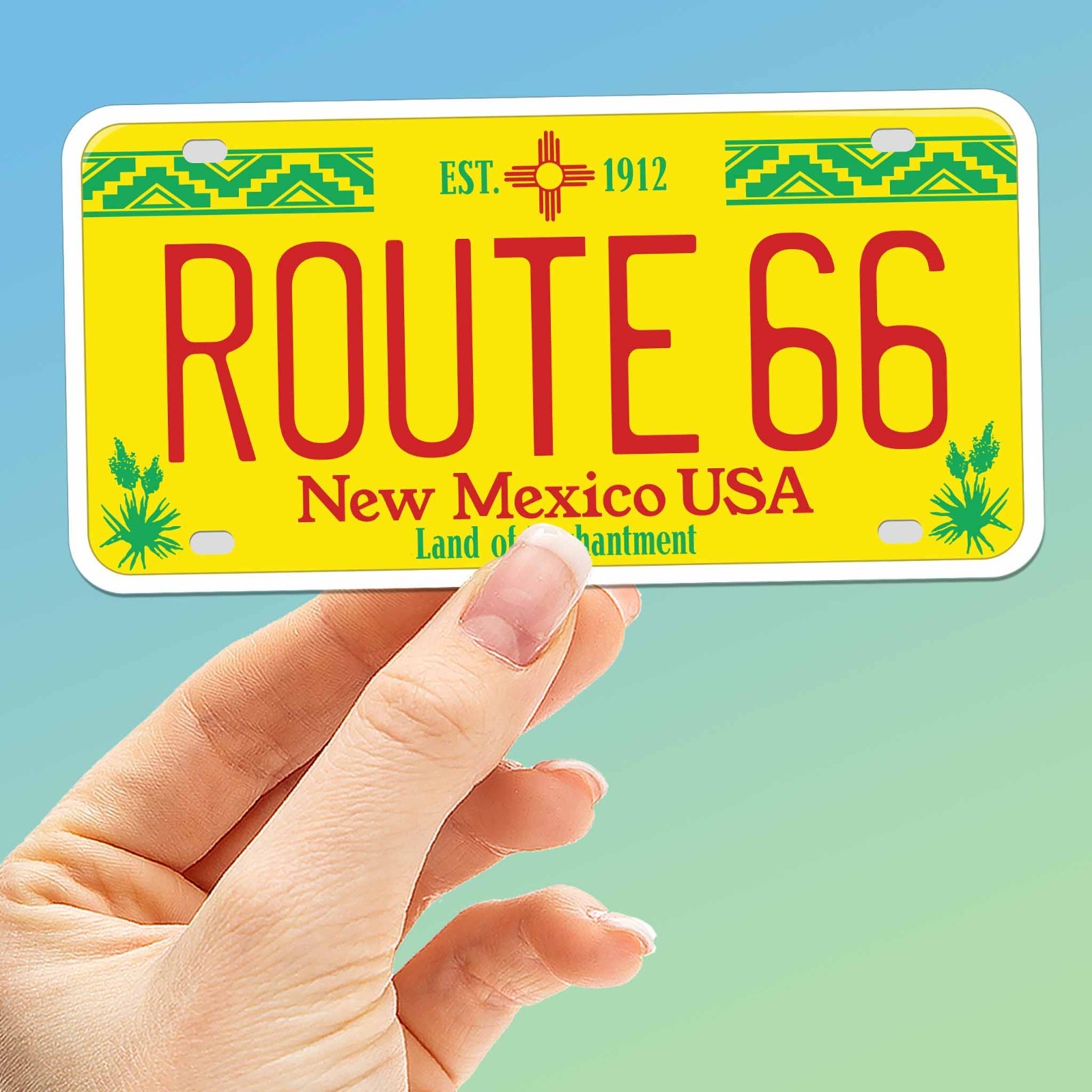 Route 66 State License Plate Bumper Stickers – Choose Your State Decal