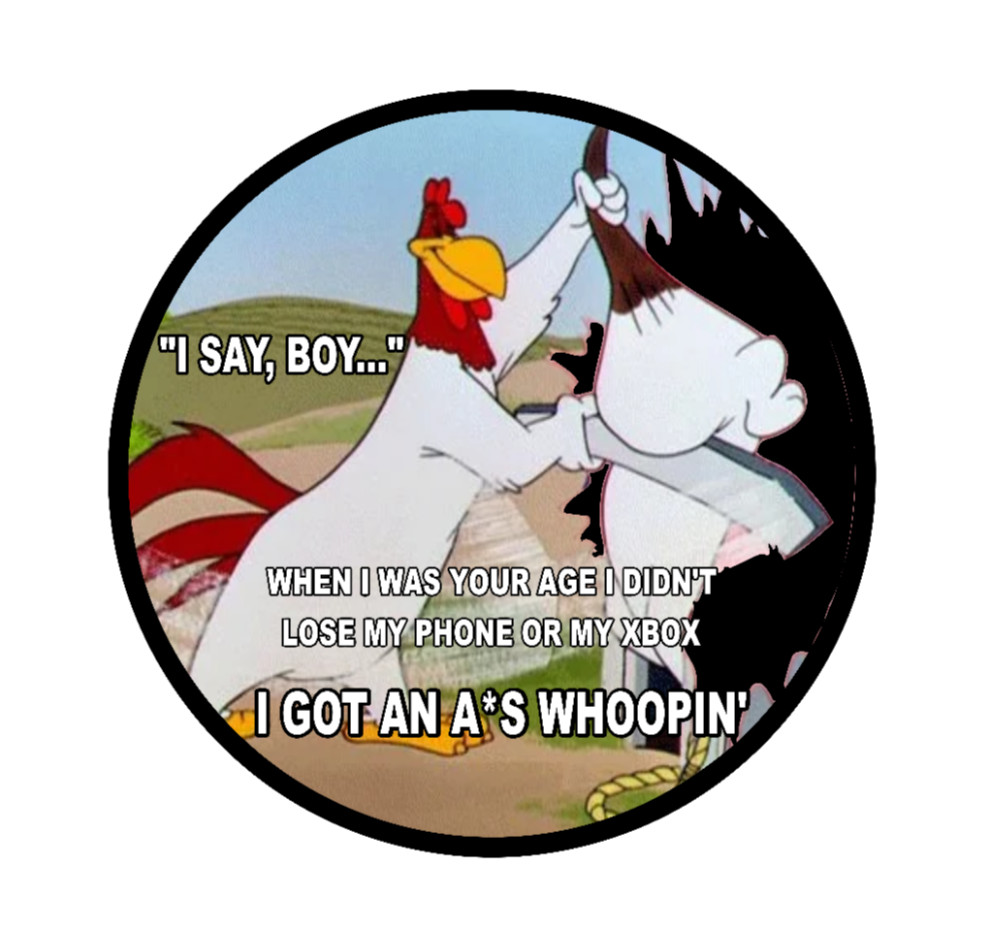 Cartoons – Foghorn Leghorn (Whoopin) 4" Vinyl Decal Handmade Auto Laptop Cooler