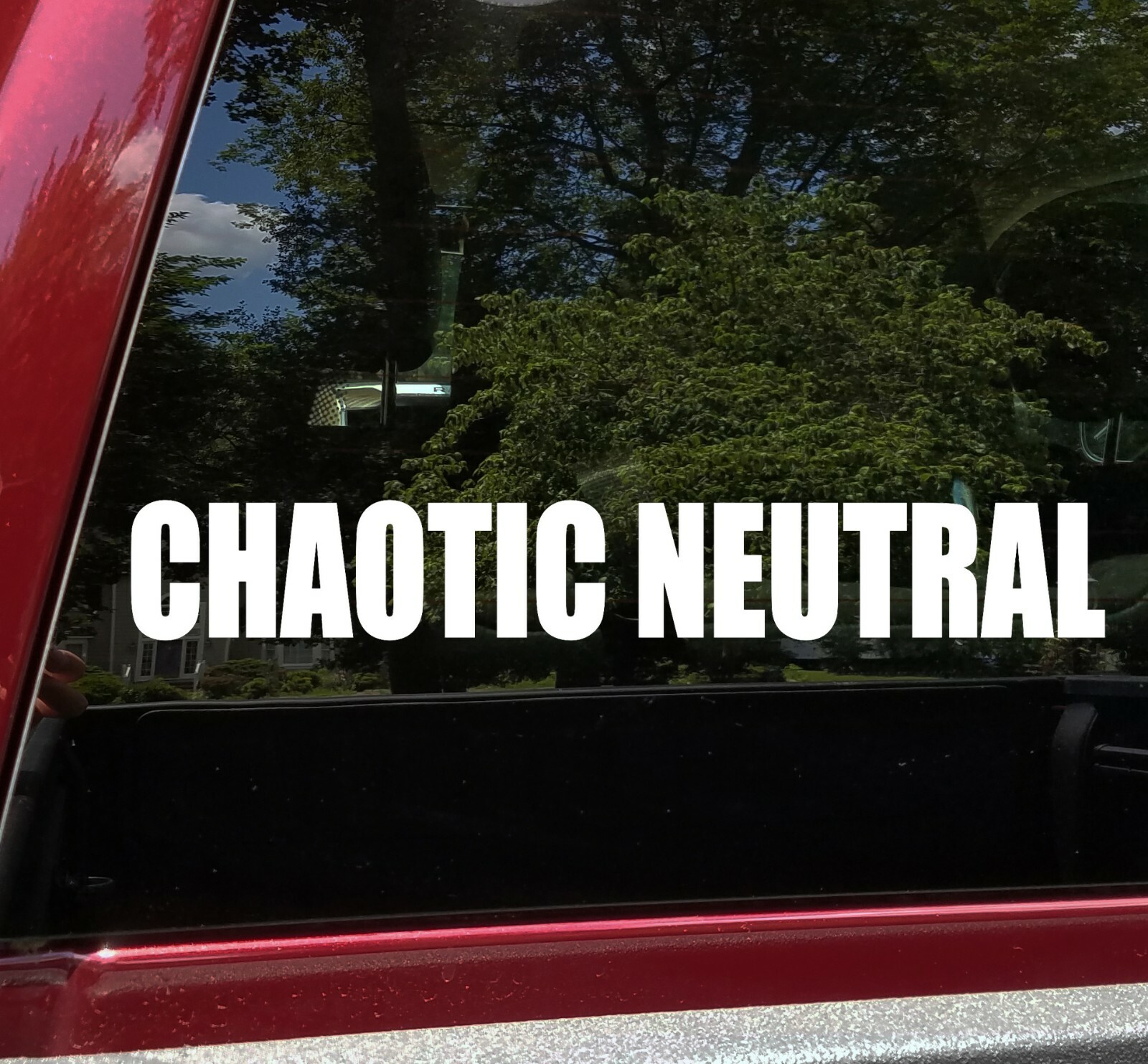 Chaotic Neutral Vinyl Sticker | RPG Role Playing Character Alignment | Decal