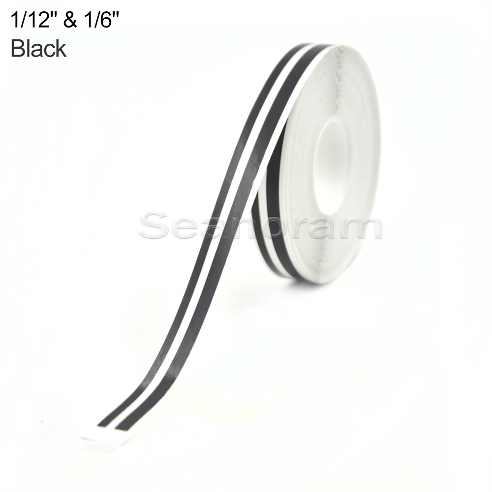 1/12"& 1/6" Black DIY Home Shop Bar Pinstriping Pin Stripe Decal Vinyl Sticker