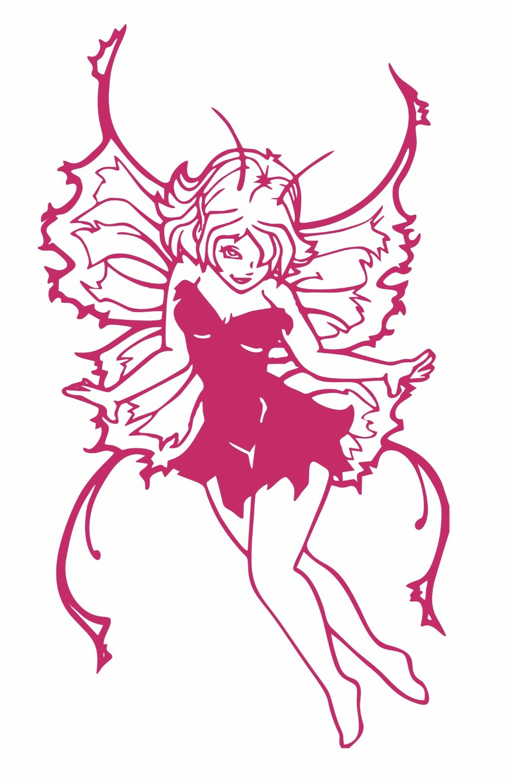 Girl Faerie Fairy Fantasy Tinker Bell Car Truck Window Vinyl Decal Sticker
