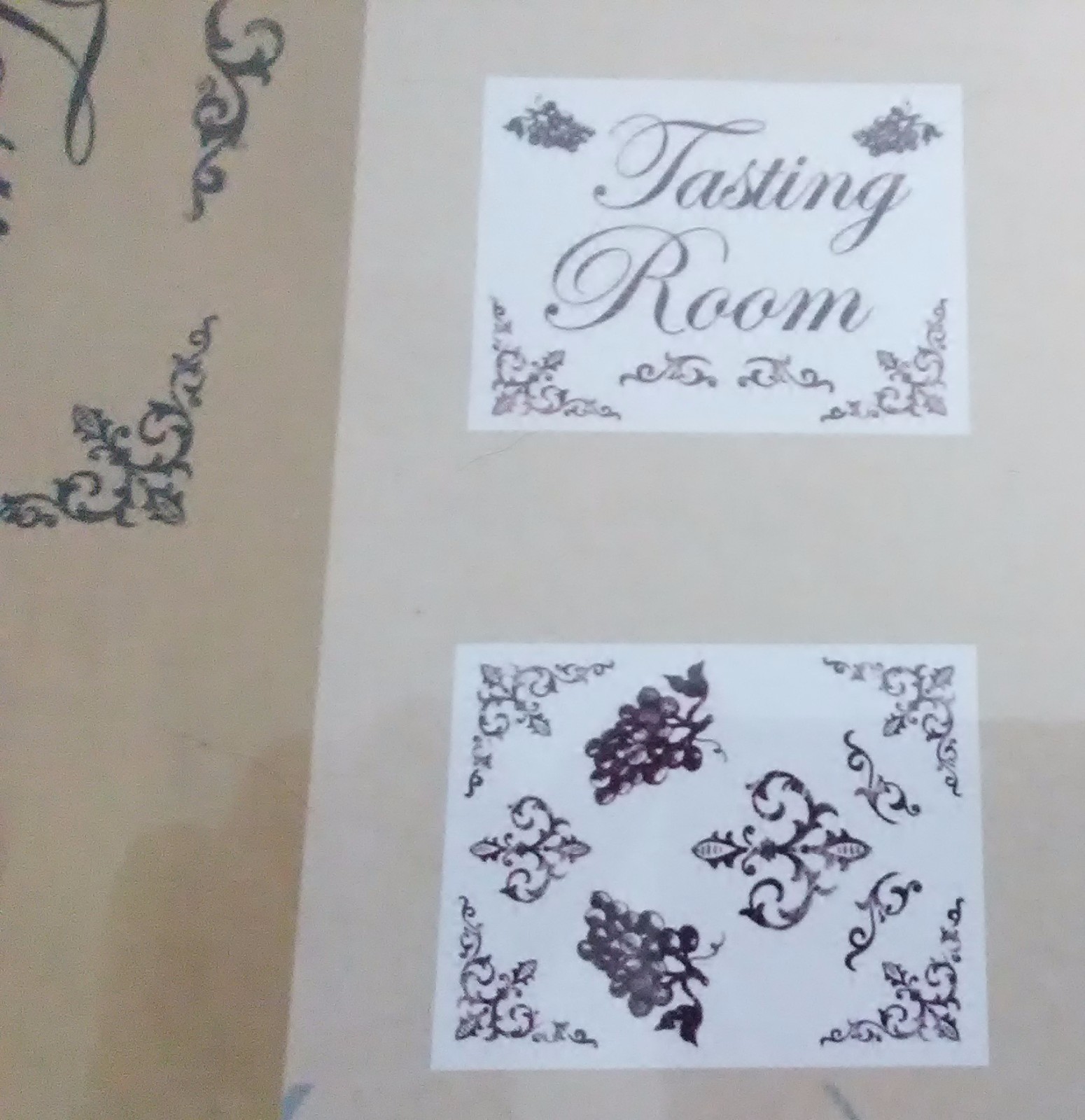 Wine Tasting Wall Decals/Stickers Art-A-Peel, 4 Sheets 11" x 14" Room Black NEW